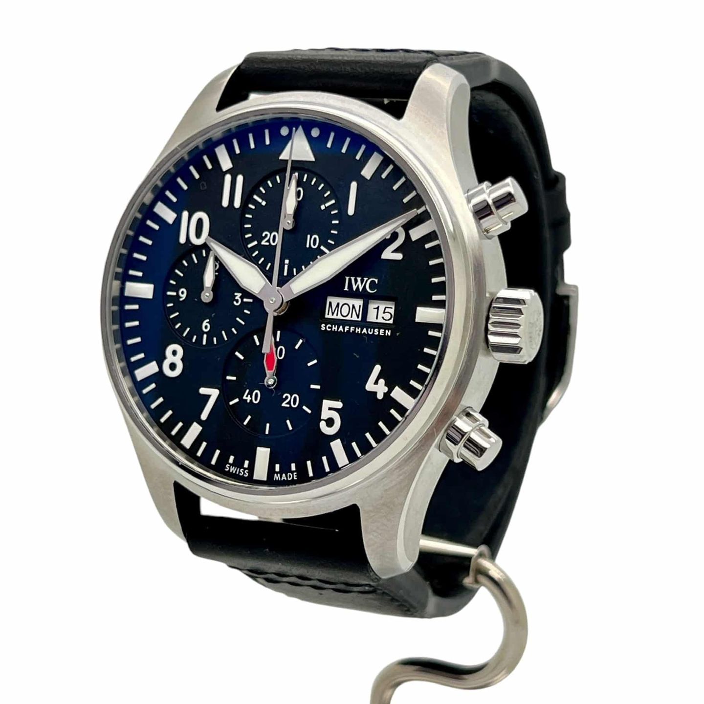 IWC Pilot Chronograph IW378001 (2023) - Black dial 43 mm Steel case (2/8)