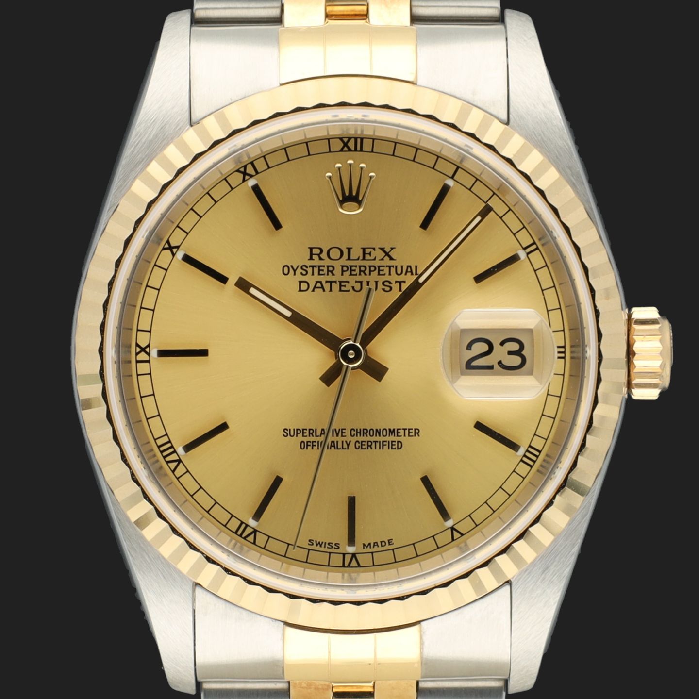 Rolex Datejust 36 16233 (2004) - 36mm Goud/Staal (2/8)
