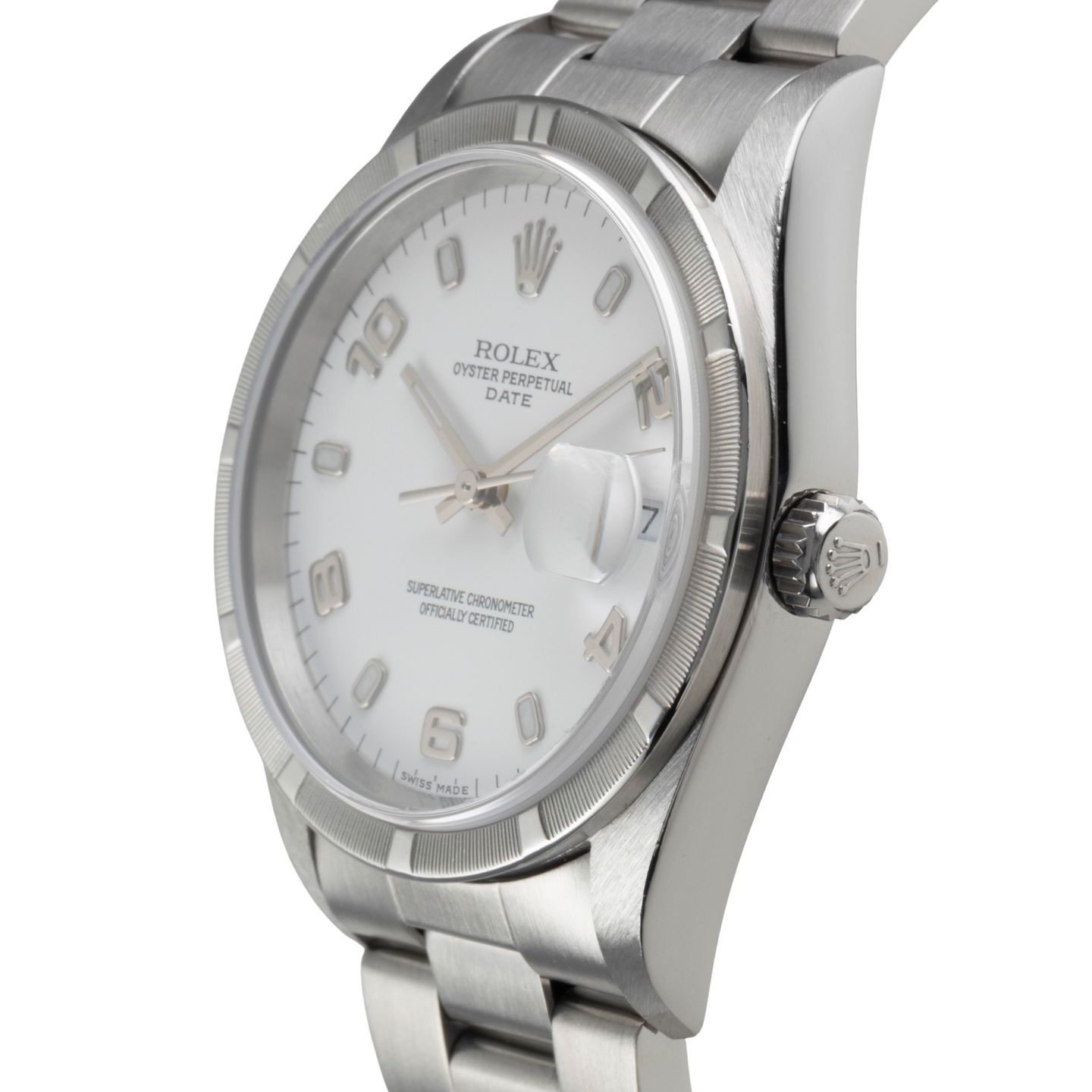 Rolex Oyster Perpetual Date 15210 (1999) - 34mm Staal (6/8)