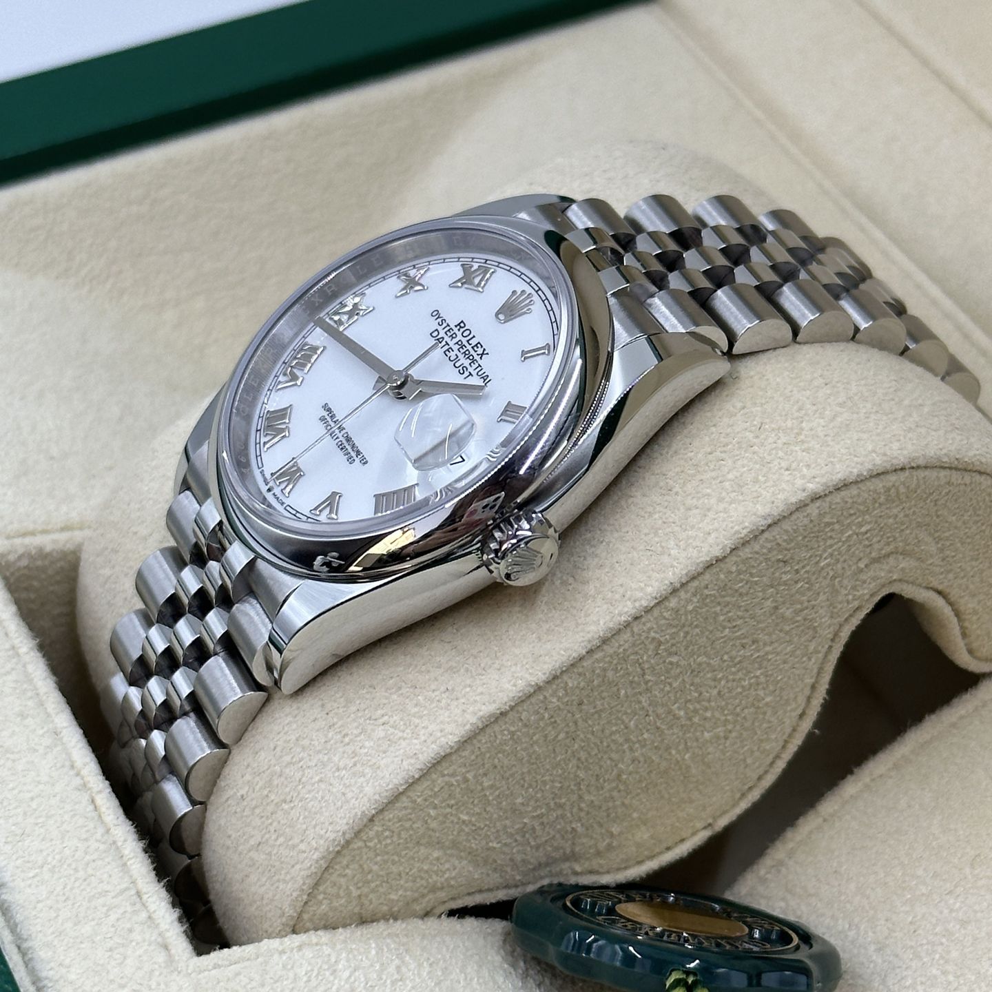 Rolex Datejust 36 126200 (2024) - Wit wijzerplaat 36mm Staal (6/8)