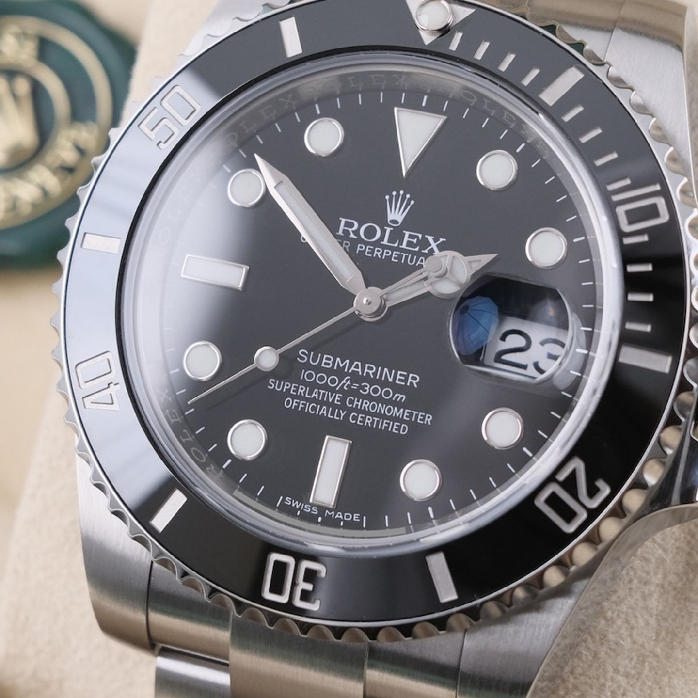 Rolex Submariner Date 116610LN (2018) - Zwart wijzerplaat 40mm Staal (4/8)