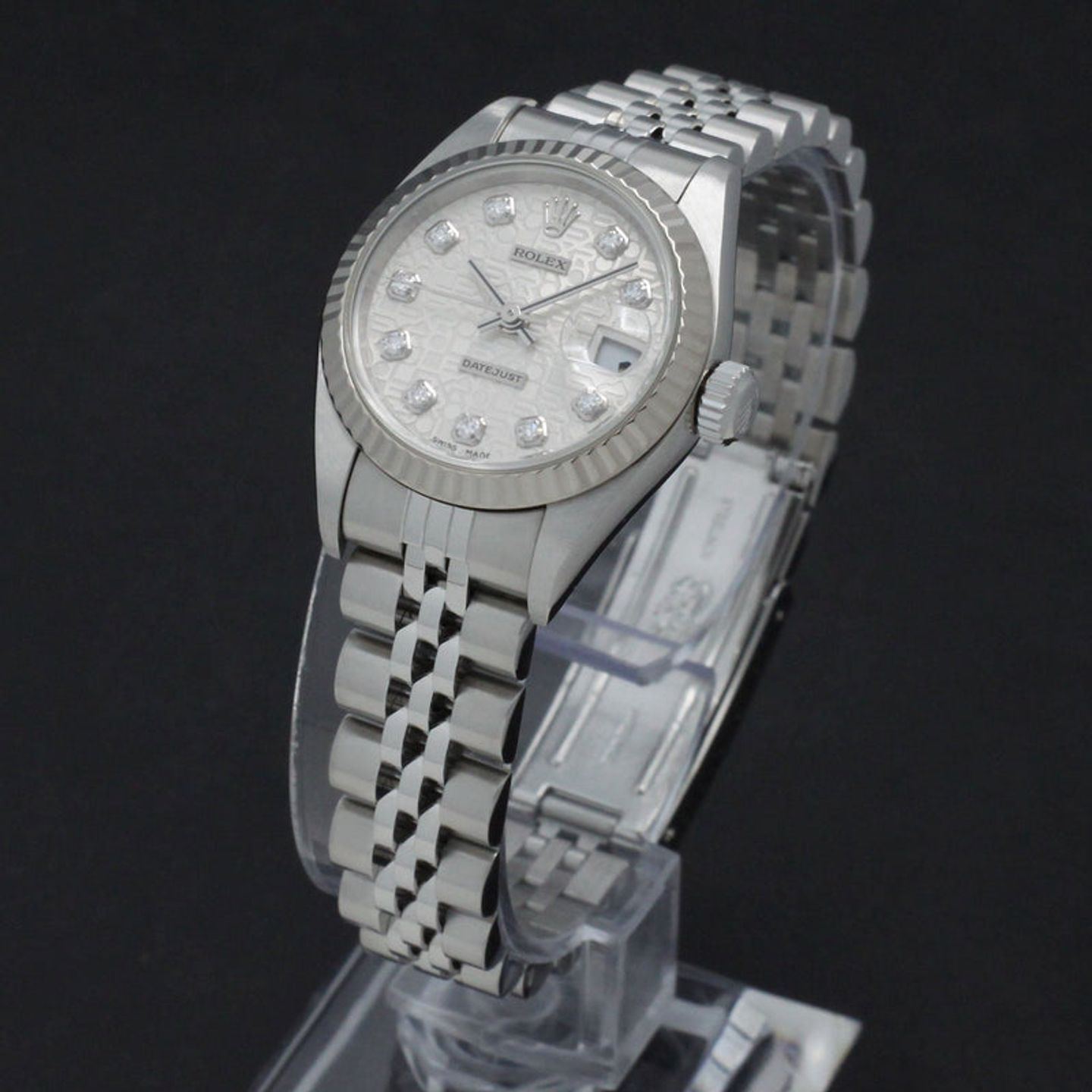 Rolex Lady-Datejust 79174 (2001) - Silver dial 26 mm Steel case (2/7)