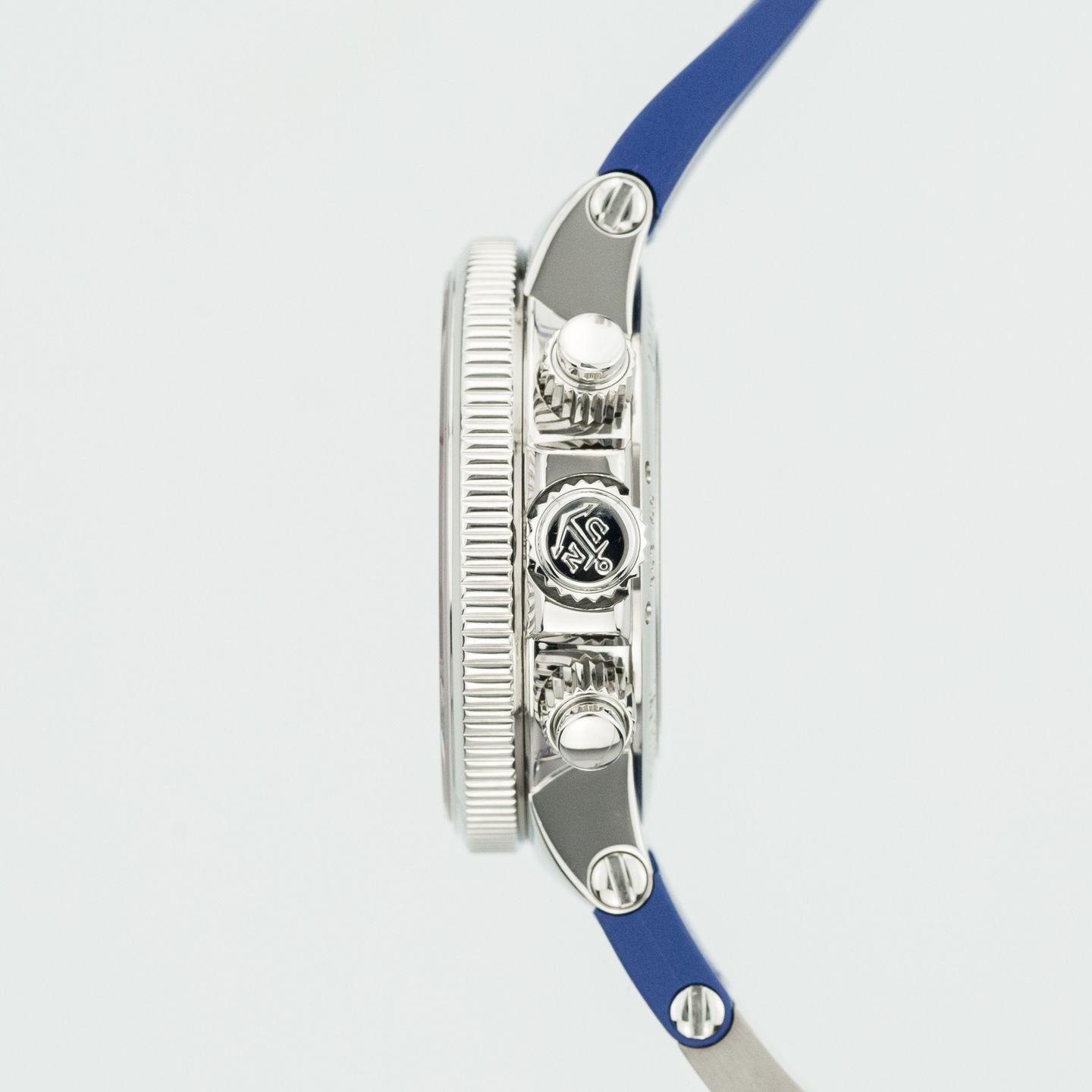 Ulysse Nardin Marine Chronograph 353-66 (2007) - Blue dial 41 mm Steel case (5/7)