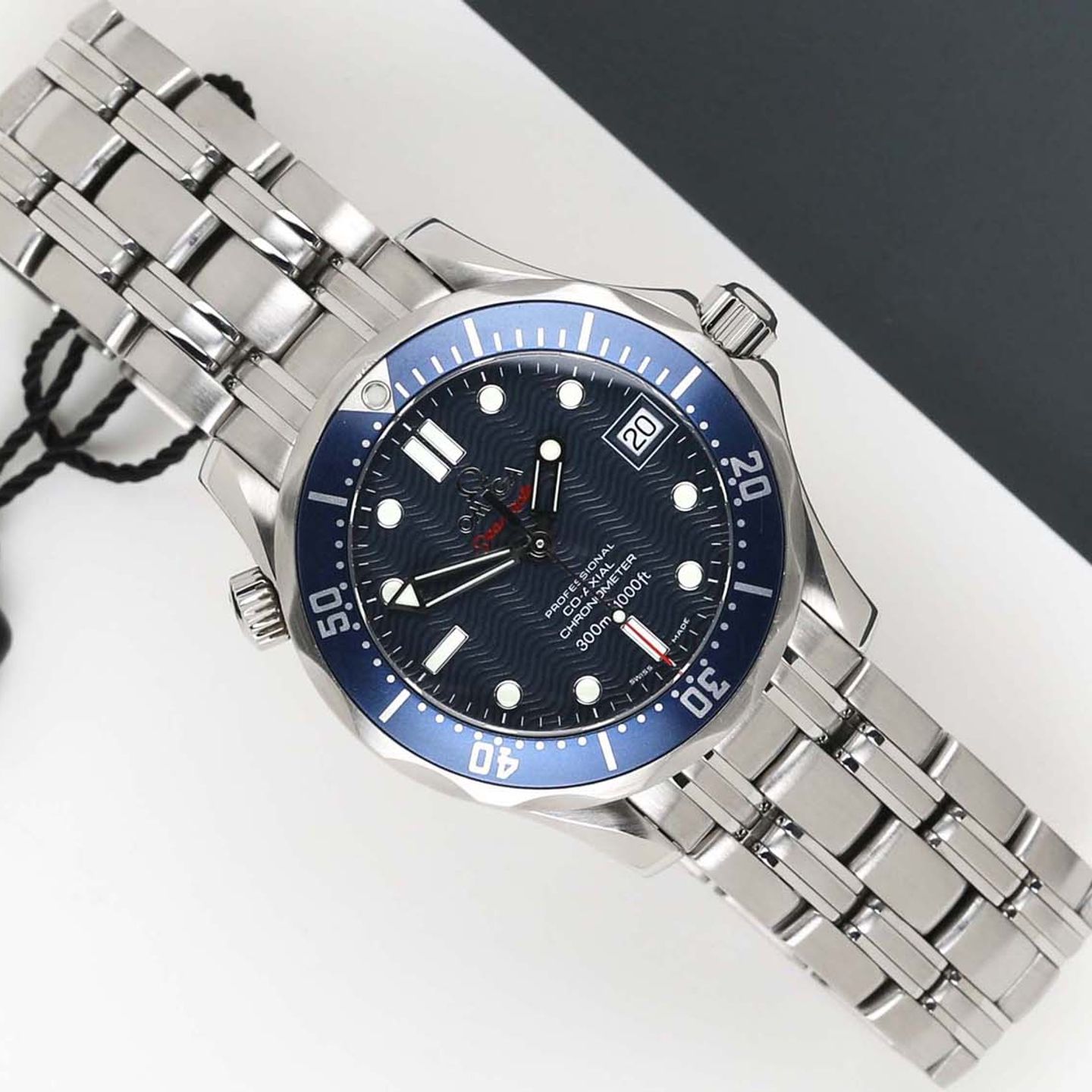 Omega Seamaster Diver 300 M 2222.80.00 (2010) - Blue dial 36 mm Steel case (1/8)