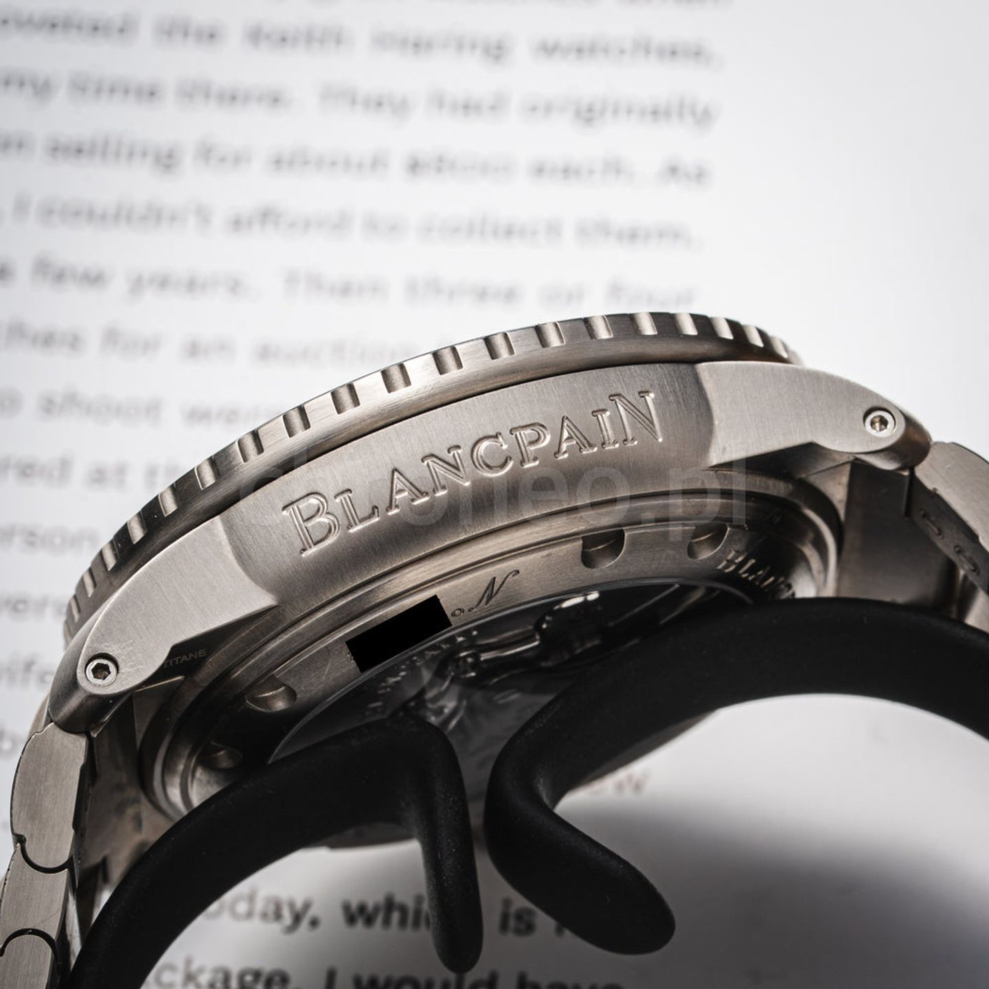 Blancpain Fifty Fathoms 5015-12B30-98B (2022) - Black dial 46 mm Titanium case (7/8)