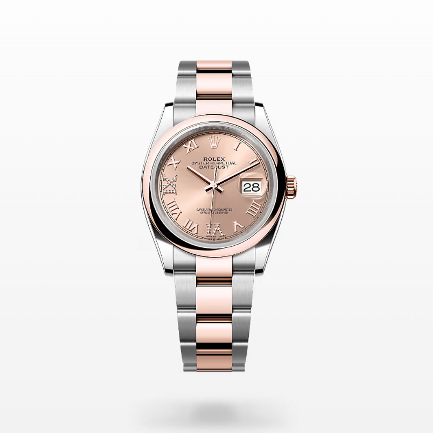 Rolex Datejust 36 126201 (2024) - Roze wijzerplaat 44mm Goud/Staal (1/1)