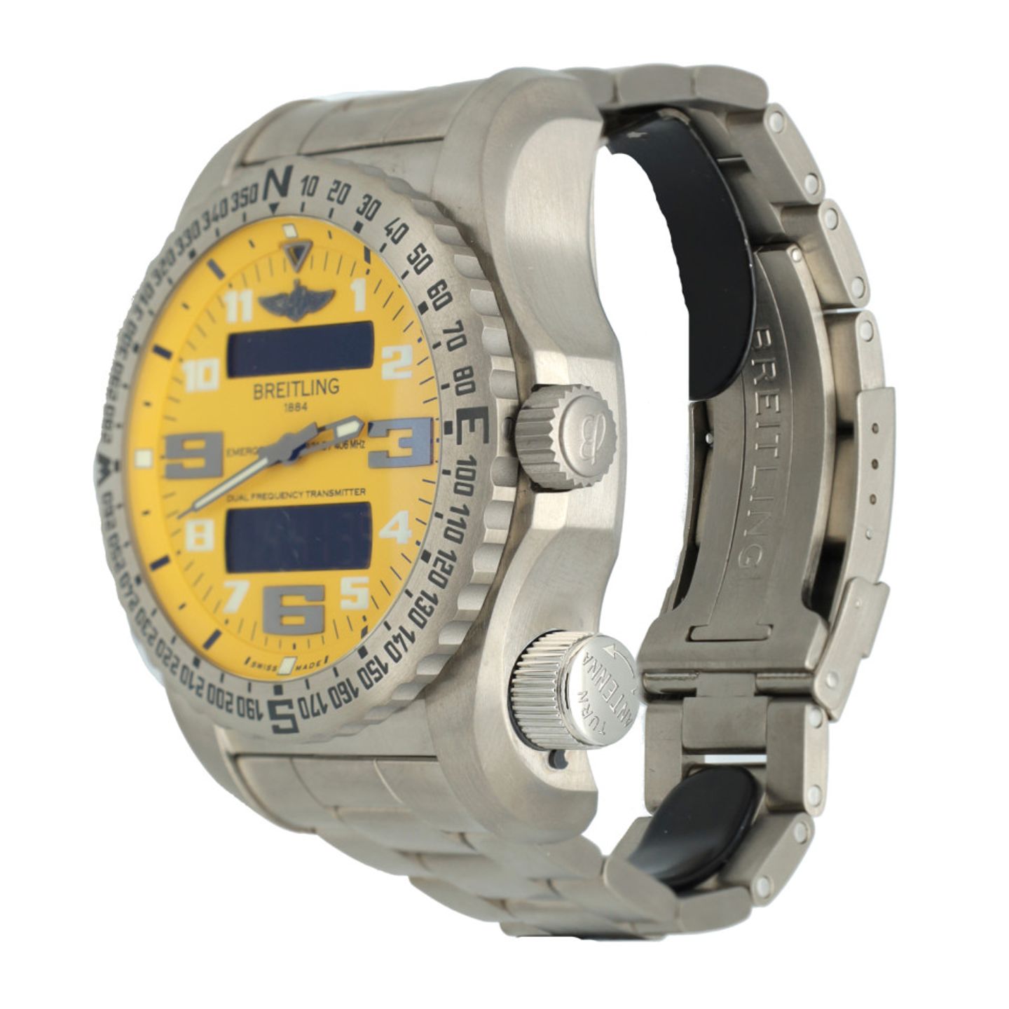 Breitling Emergency E76325 (2014) - Geel wijzerplaat 51_MM Titanium (5/14)