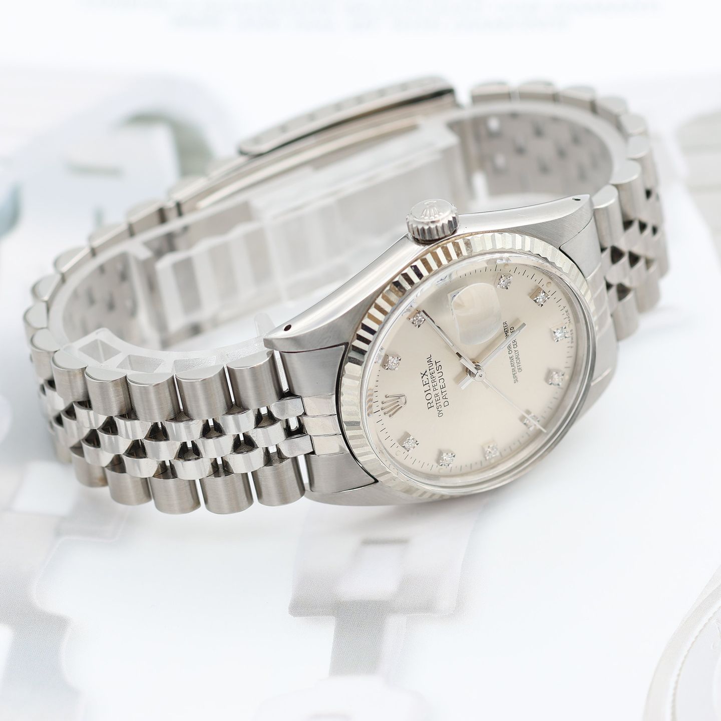 Rolex Datejust 36 16014 (Unknown (random serial)) - Silver dial 36 mm Steel case (4/8)