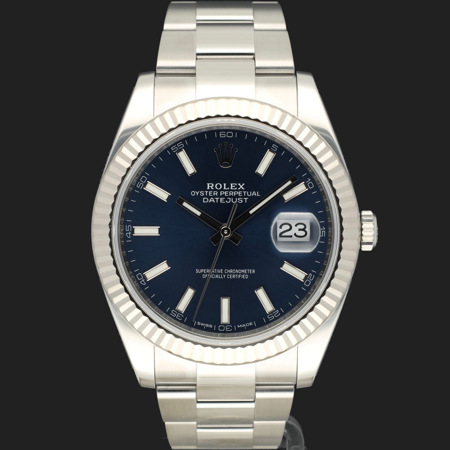 Rolex Datejust 41 126334 (2019) - Blauw wijzerplaat 41mm Staal (3/8)
