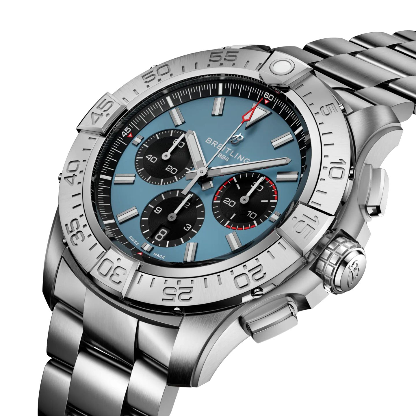 Breitling Super Avenger EB0148101C1E1 (Unknown (random serial)) - Blue dial 46 mm Titanium case (2/5)