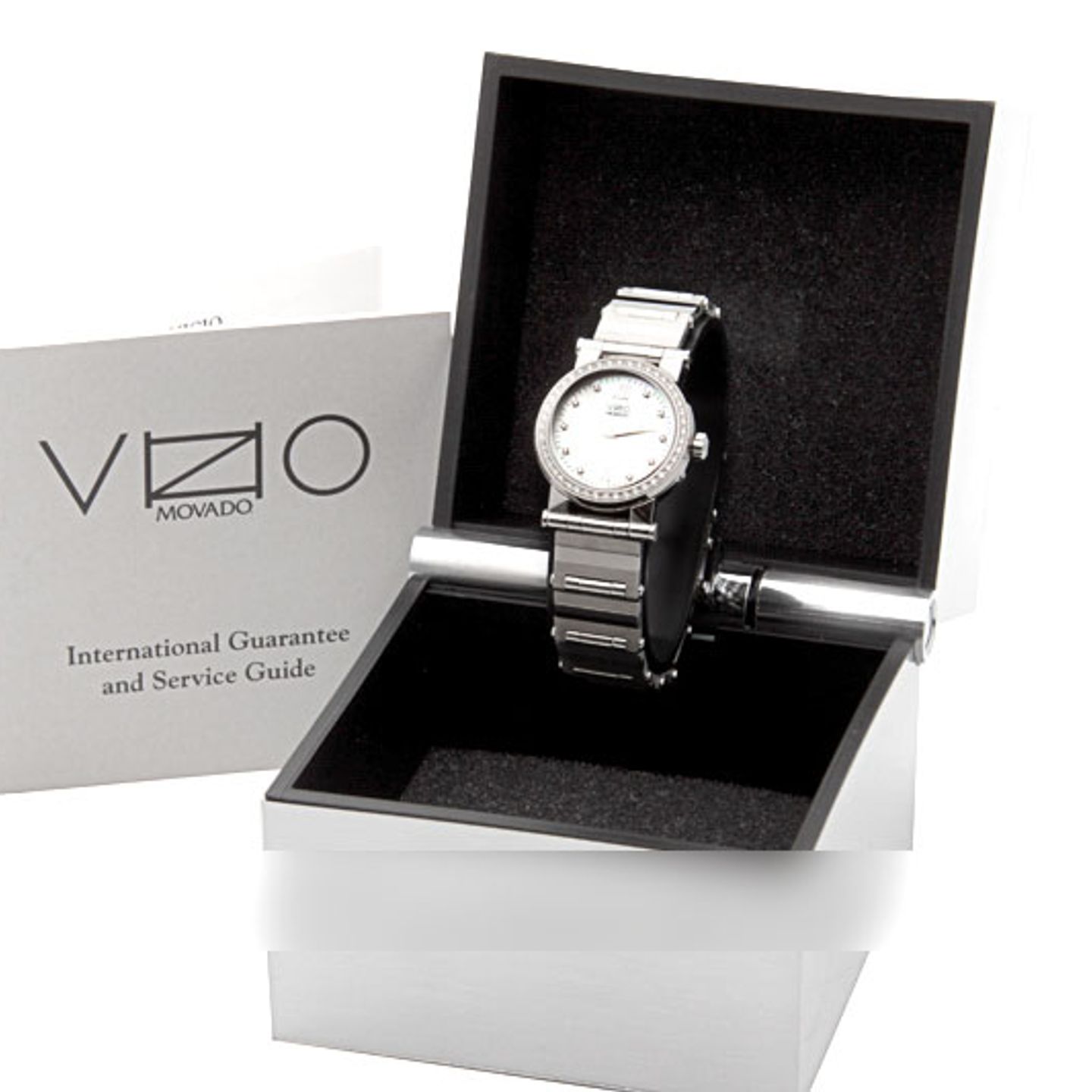 Movado Vizio 92-E1-0848-R30-71/10D-S (2024) - Pearl dial 27 mm Steel case (4/4)