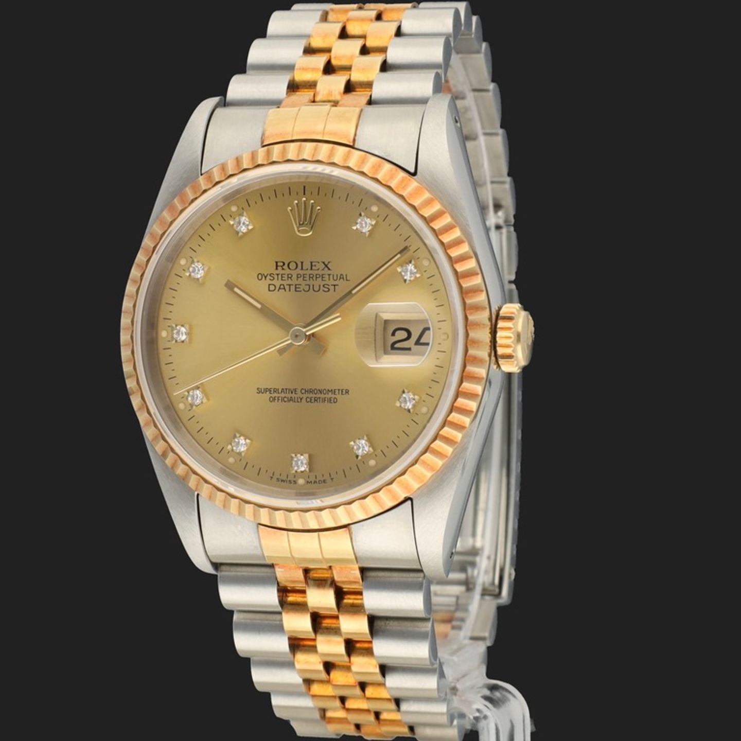 Rolex Datejust 36 16233 (1991) - 36 mm Gold/Steel case (1/7)