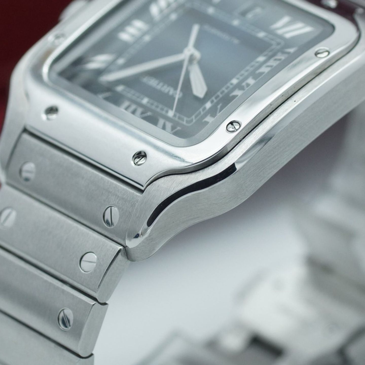 Cartier Santos WSSA0013 (2019) - Blue dial 40 mm Steel case (8/8)