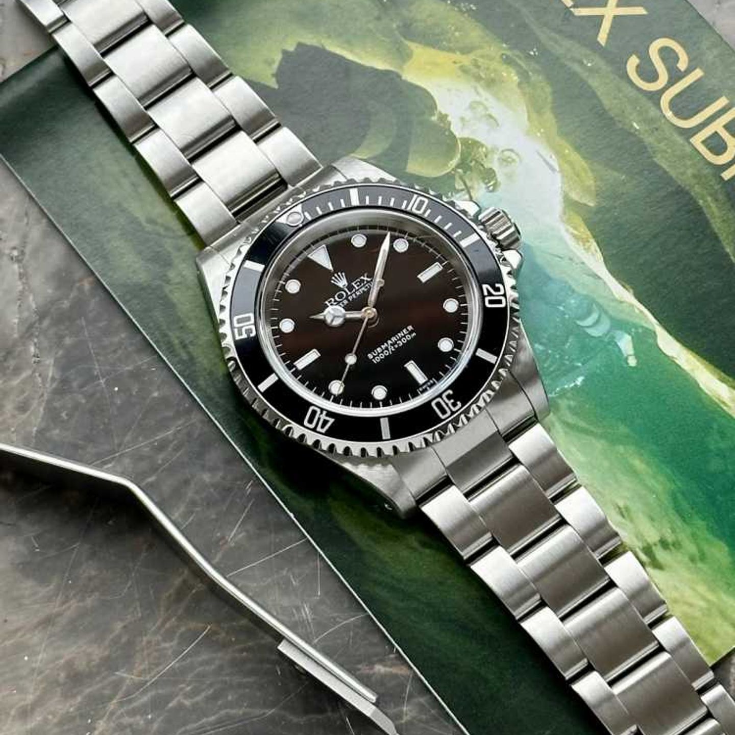 Rolex Submariner No Date 14060 (1999) - Black dial 40 mm Steel case (5/8)
