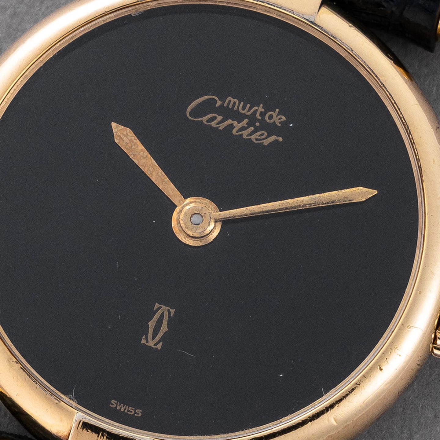 Cartier 21 Must de Cartier Unknown (Unknown (random serial)) - Black dial 24 mm Gold/Steel case (2/6)