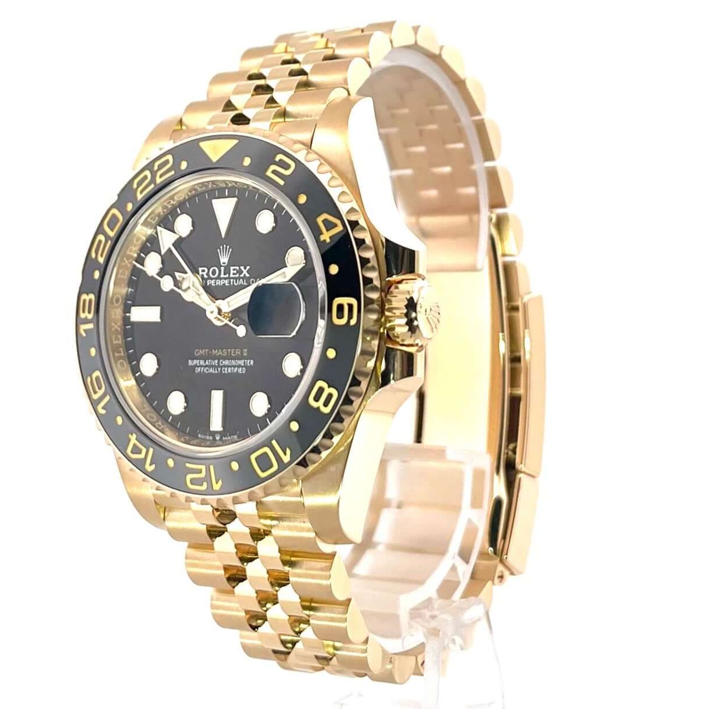 Rolex GMT-Master II 126718GRNR (2024) - Black dial 40 mm Yellow Gold case (3/8)