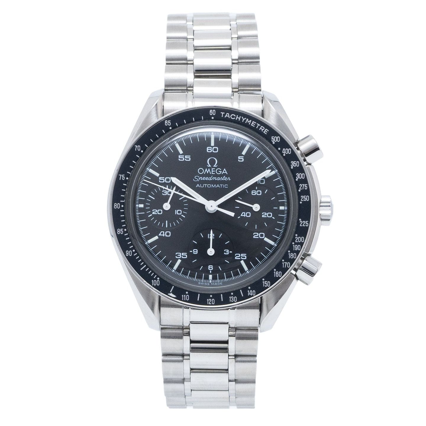 Omega Speedmaster Reduced 3510.50.00 (2010) - Zwart wijzerplaat 39mm Staal (1/4)