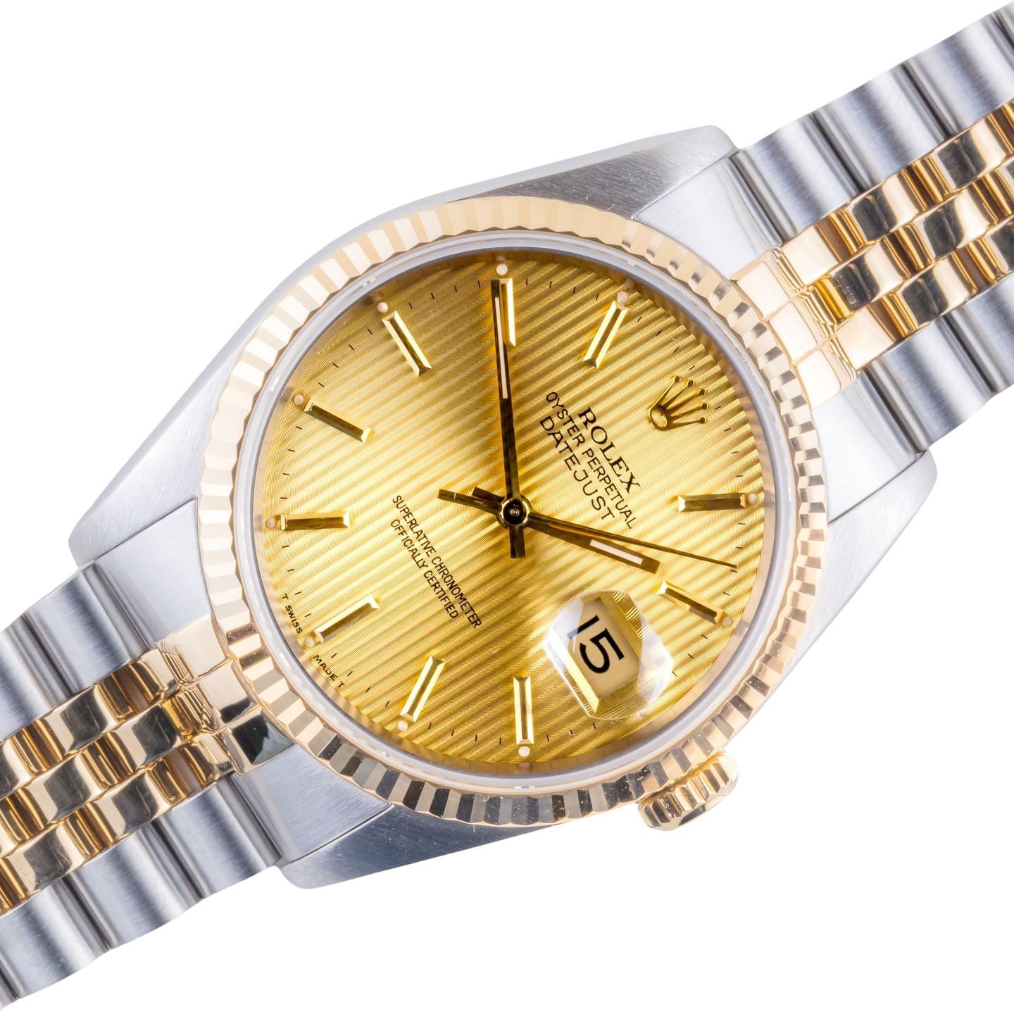 Rolex Datejust 36 16233 (1989) - 36 mm Gold/Steel case (1/8)