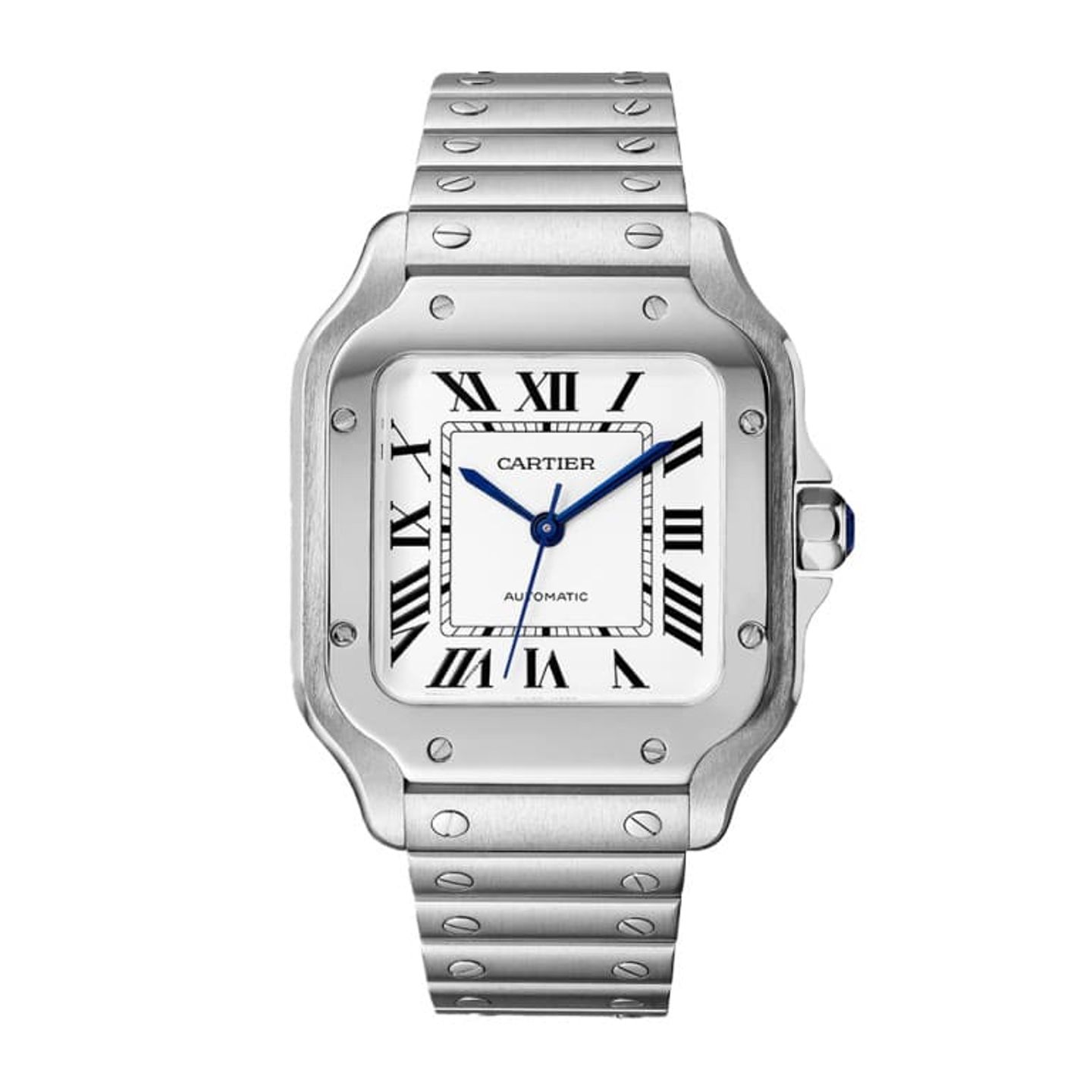 Cartier Santos WSSA0029 (2024) - Wit wijzerplaat 42mm Staal (1/1)