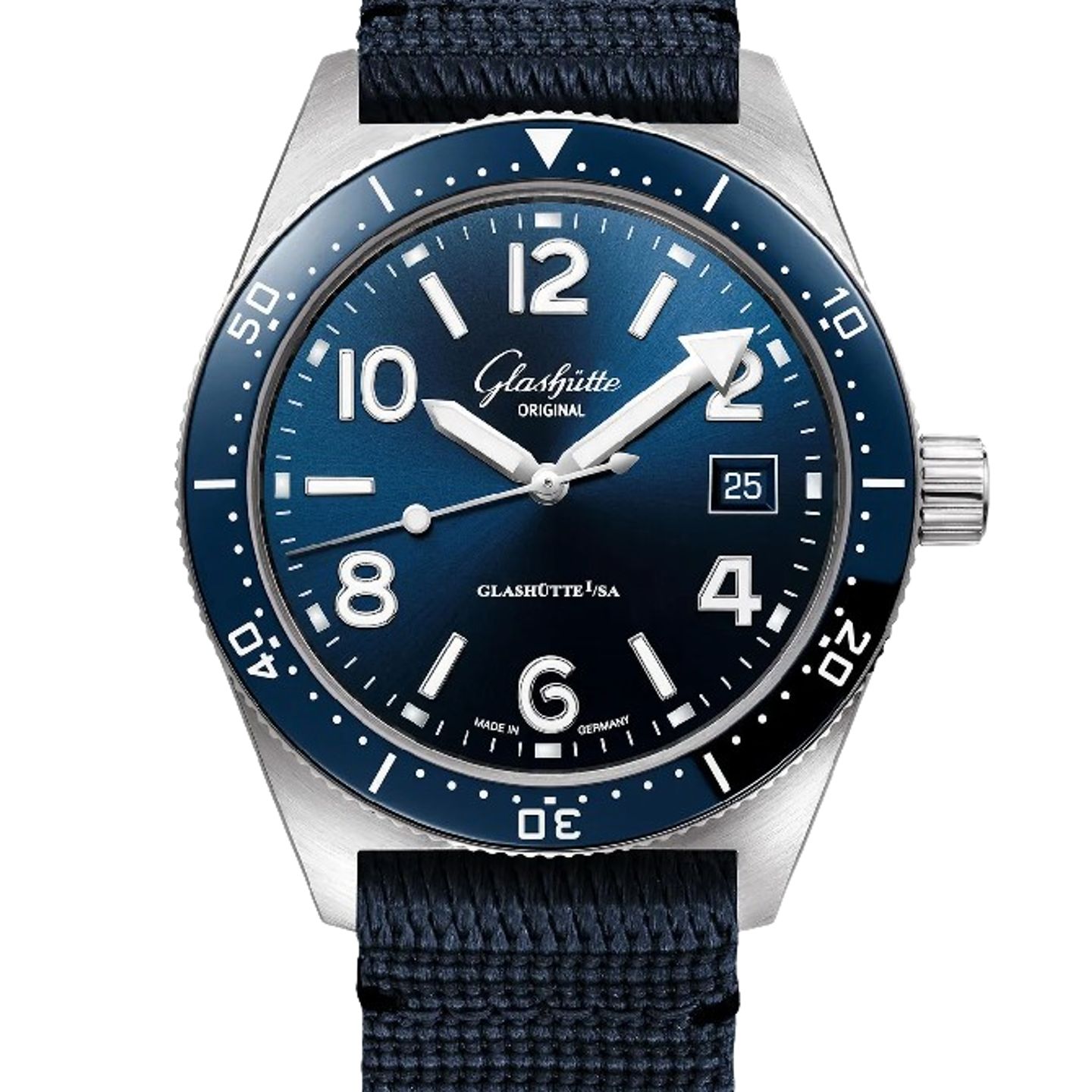 Glashütte Original SeaQ 1-39-11-09-81-34 (2024) - Blue dial 40 mm Steel case (1/1)