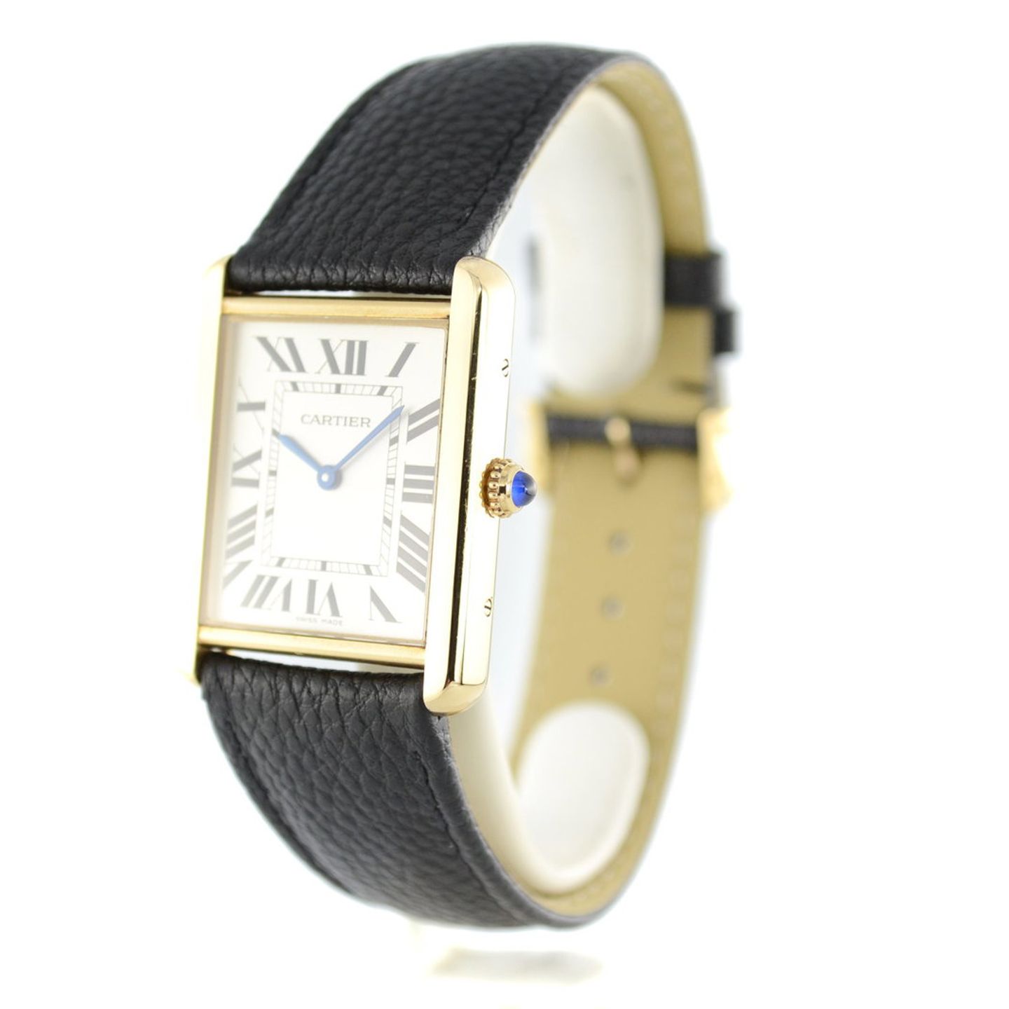 Cartier Tank Solo W5200004 (2018) - Silver dial 35 mm Yellow Gold case (2/7)