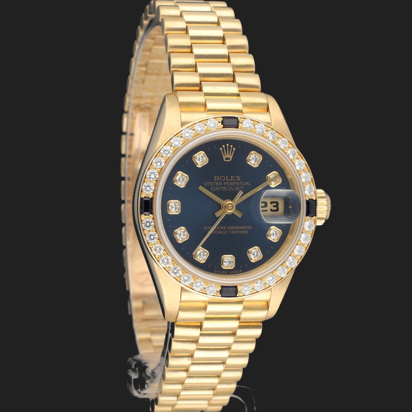 Rolex Lady-Datejust 69088 (1999) - 26 mm Yellow Gold case (4/8)