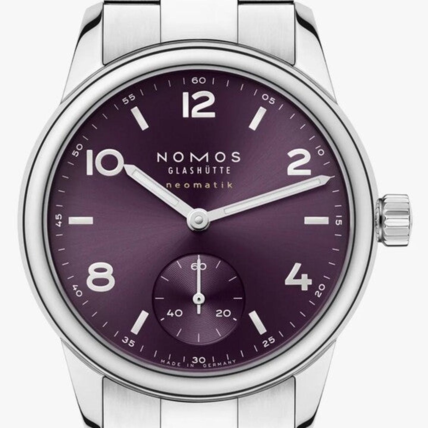 NOMOS Club 757.SB (2026) - Paars wijzerplaat 34mm Staal (1/1)