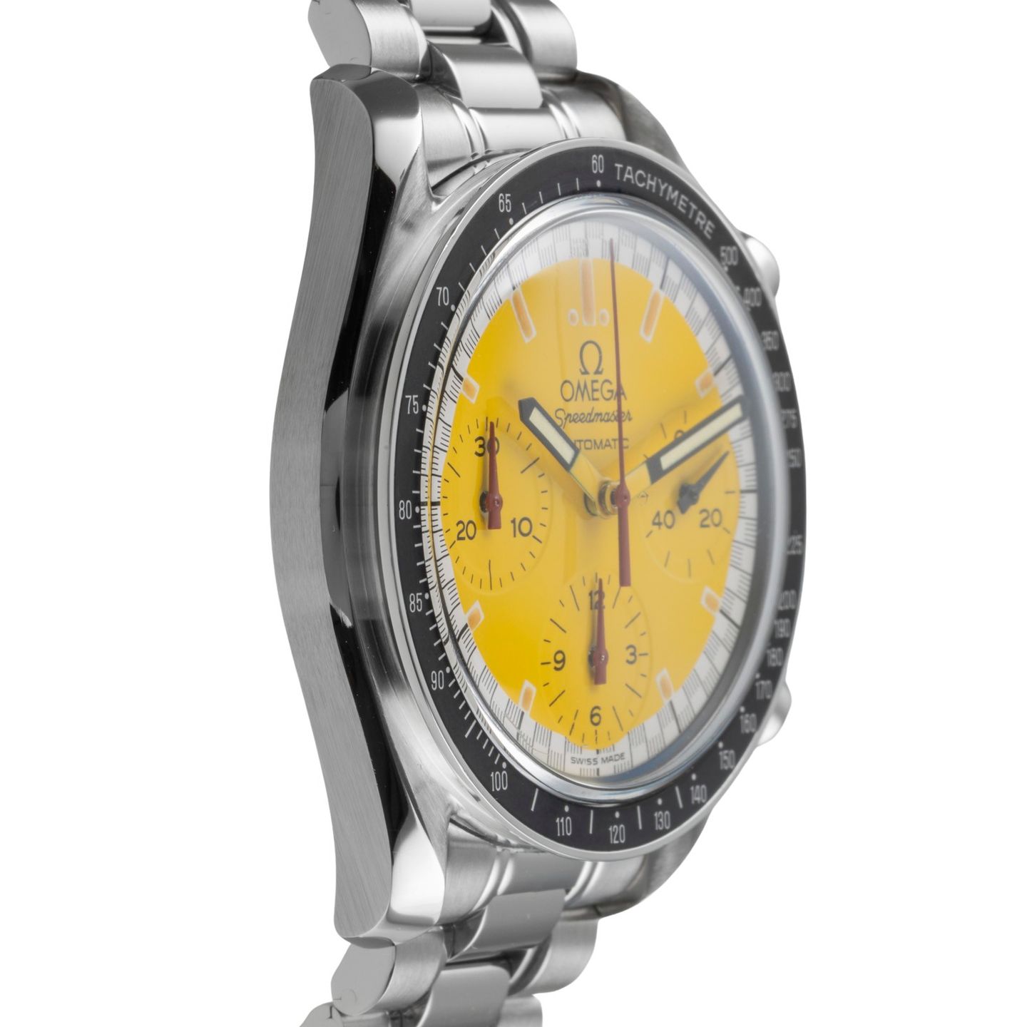 Omega Speedmaster Reduced 3810.12.06 (1999) - Yellow dial 39 mm Steel case (7/8)