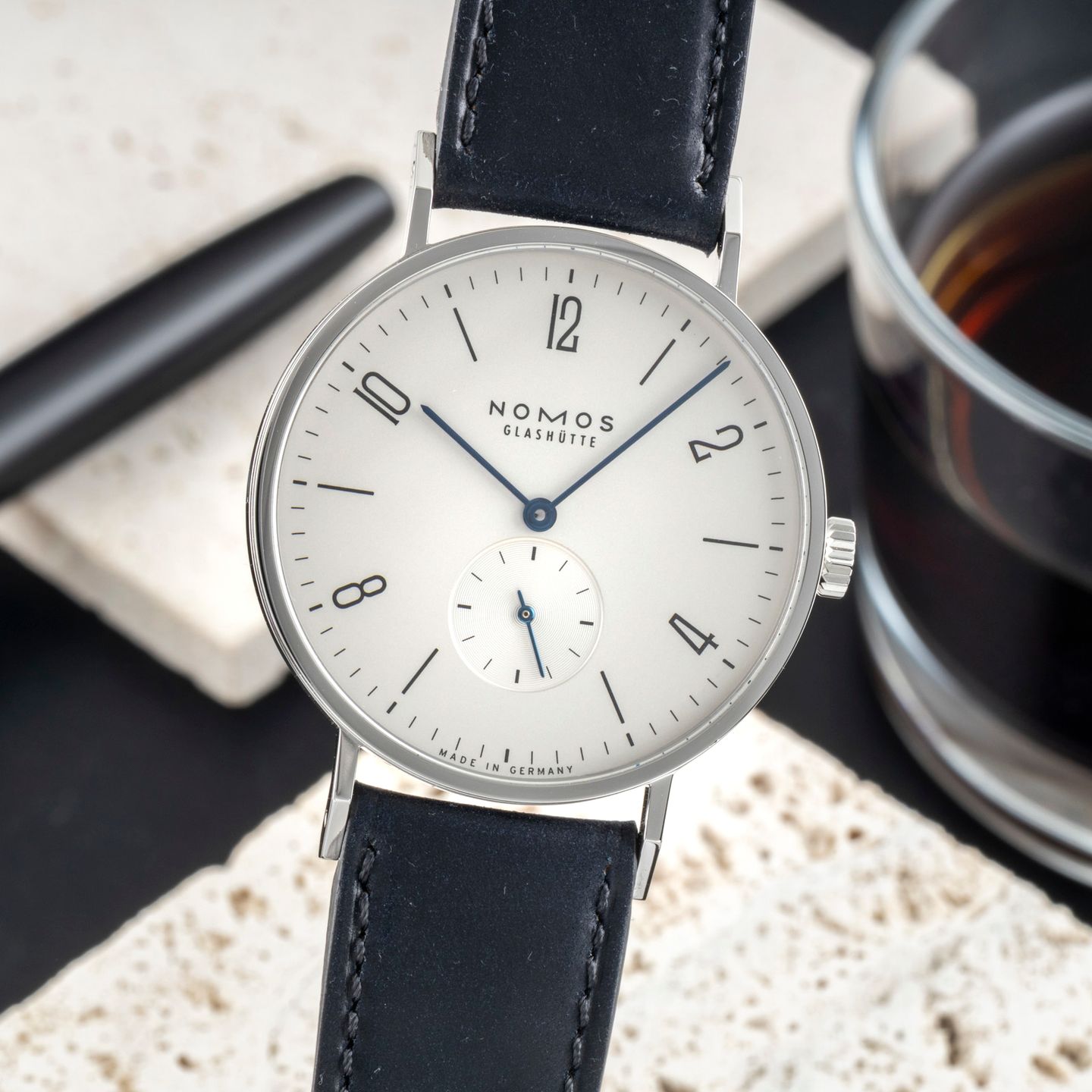 NOMOS Tangente 38 165 (Unknown (random serial)) - White dial 38 mm Steel case (3/8)