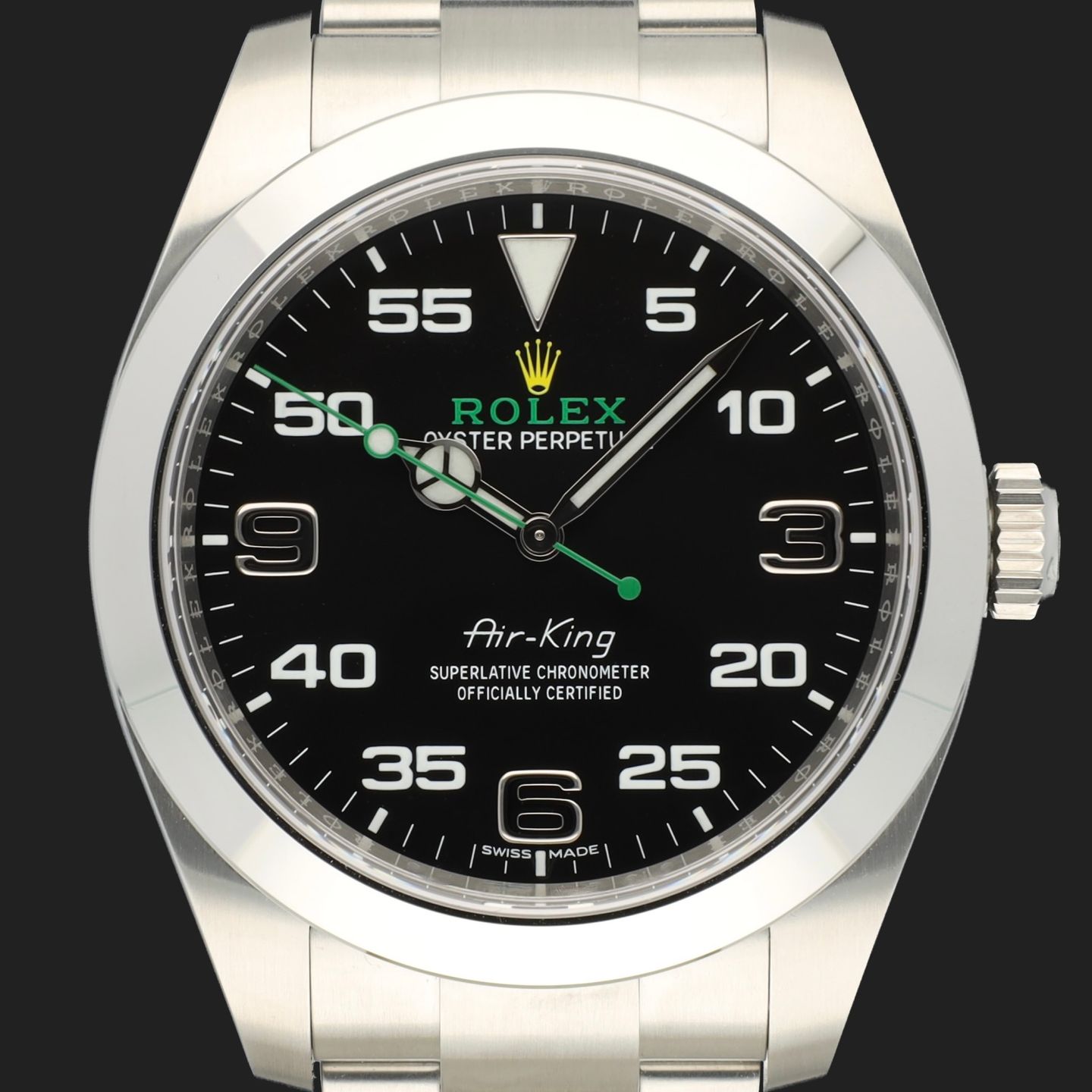 Rolex Air-King 116900 (2021) - Zwart wijzerplaat 40mm Staal (3/7)