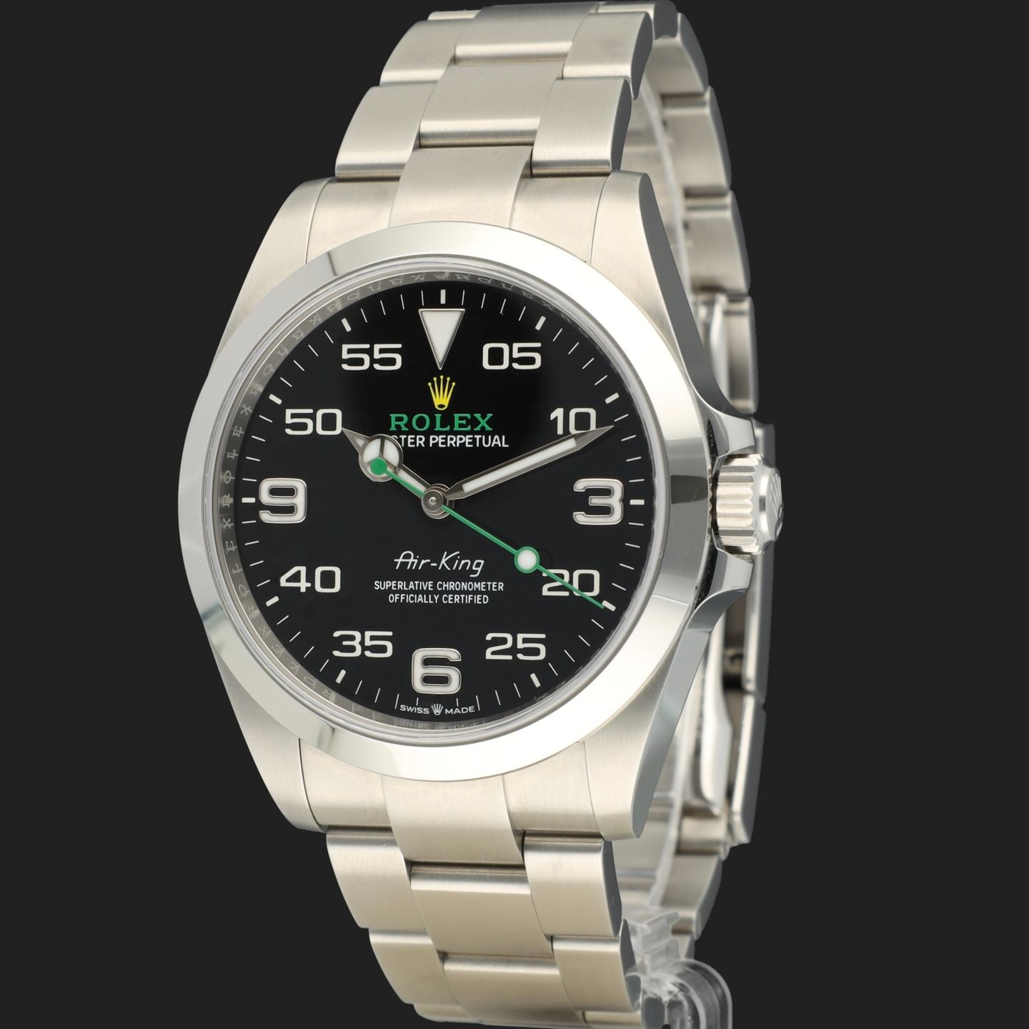 Rolex Air-King 126900 (2023) - Black dial 40 mm Steel case (1/8)