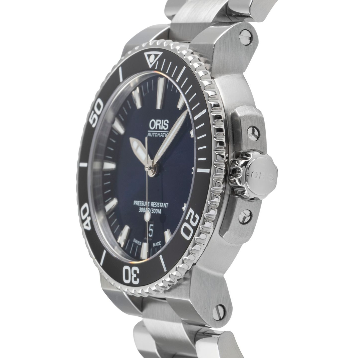 Oris Aquis Date 01 733 7766 4135-07 8 22 05PEB (Unknown (random serial)) - Blue dial 42 mm Steel case (6/8)