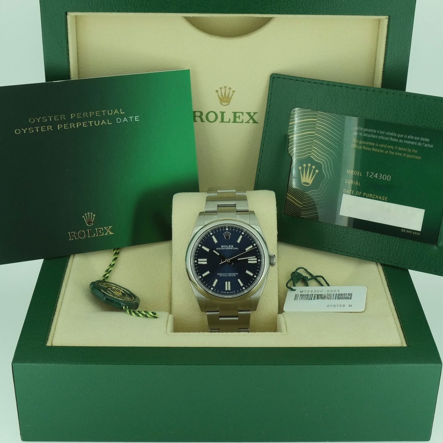 Rolex Oyster Perpetual 41 124300 (2024) - Zwart wijzerplaat 41mm Staal (4/6)