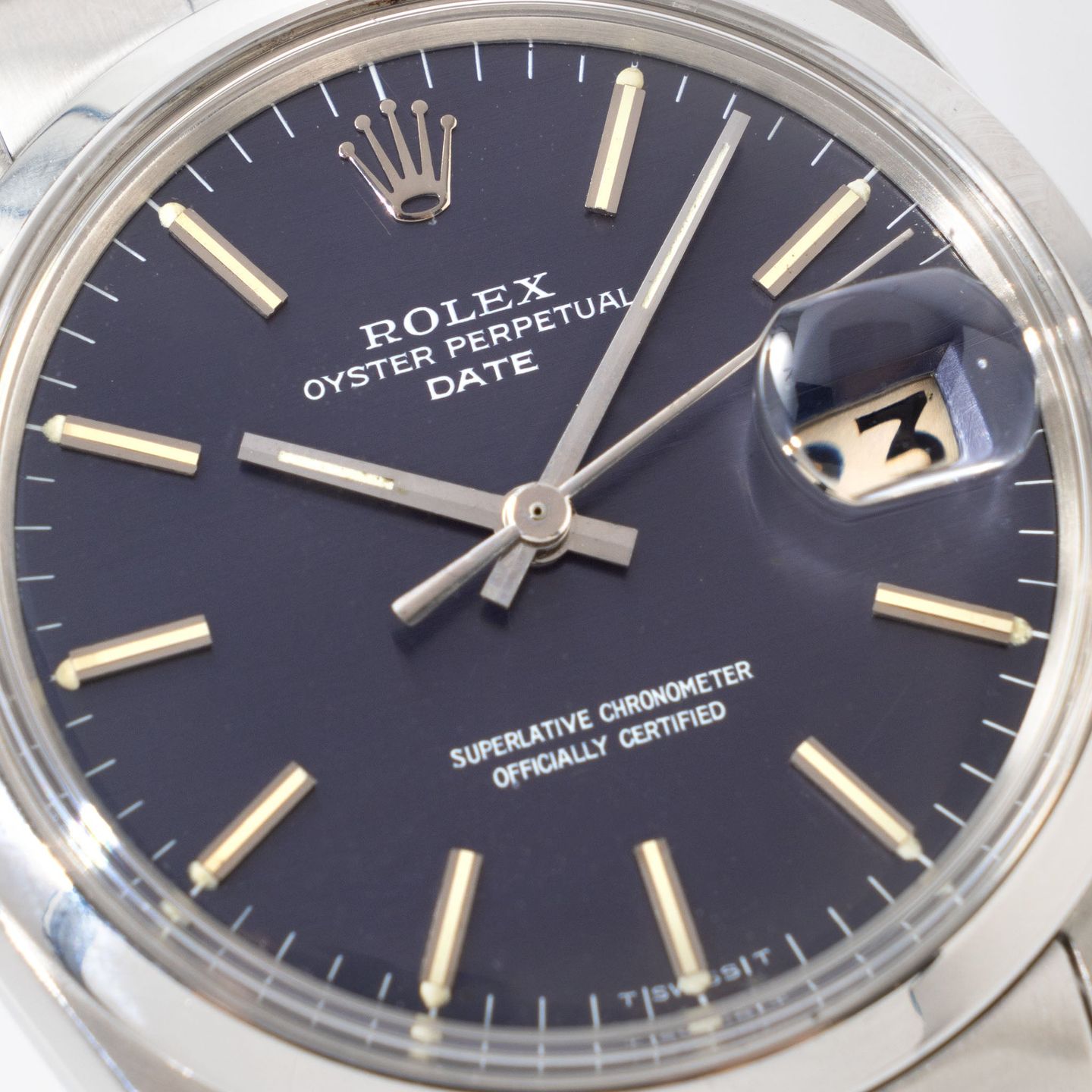 Rolex Oyster Perpetual Date 1500 (1967) - Blauw wijzerplaat 34mm Staal (4/7)