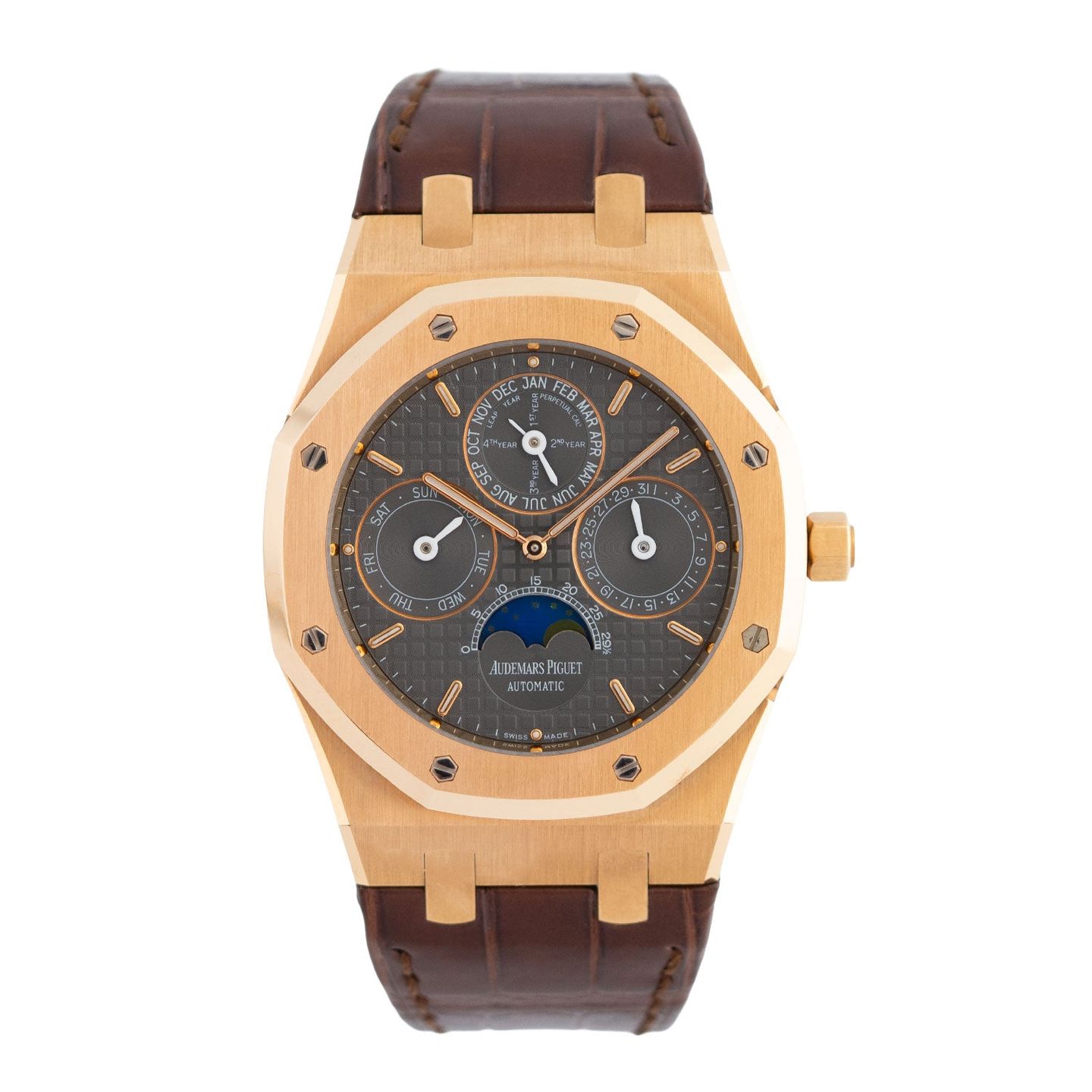 Audemars Piguet Royal Oak Perpetual Calendar 26252OR.OO.D092CR.01 (Unknown (random serial)) - Brown dial 39 mm Rose Gold case (7/8)