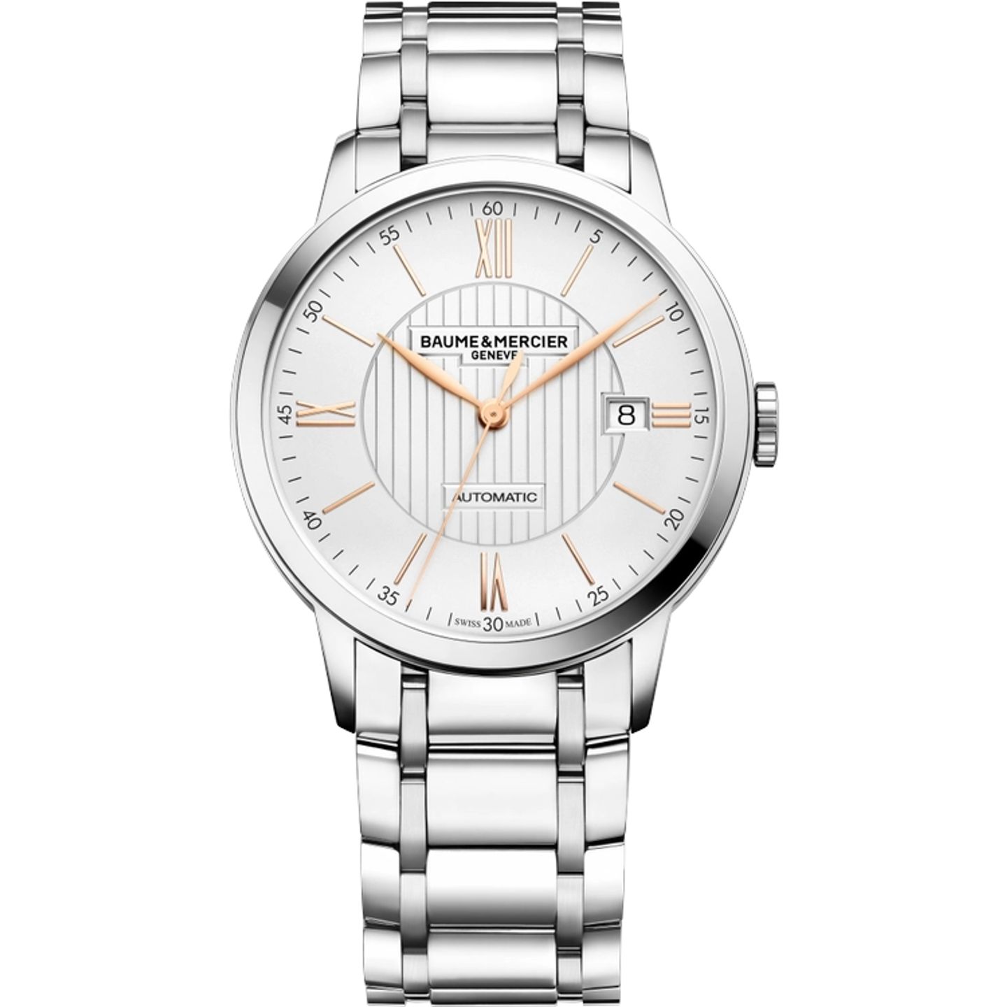 Baume & Mercier Classima M0A10374 (2026) - Wit wijzerplaat 40mm Staal (1/1)