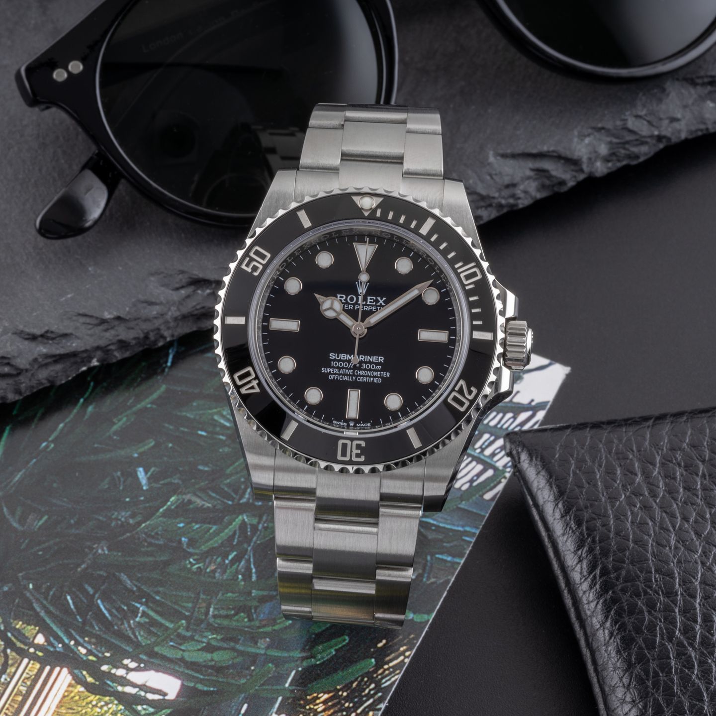 Rolex Submariner No Date 124060 (Unknown (random serial)) - Black dial 41 mm Steel case (1/8)