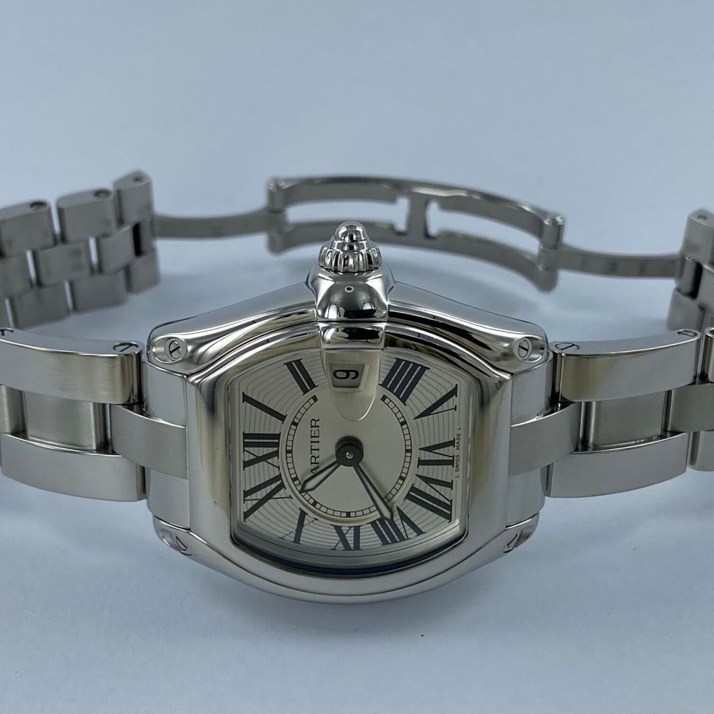 Cartier Roadster 2675 (2003) - Zilver wijzerplaat 31mm Staal (2/8)