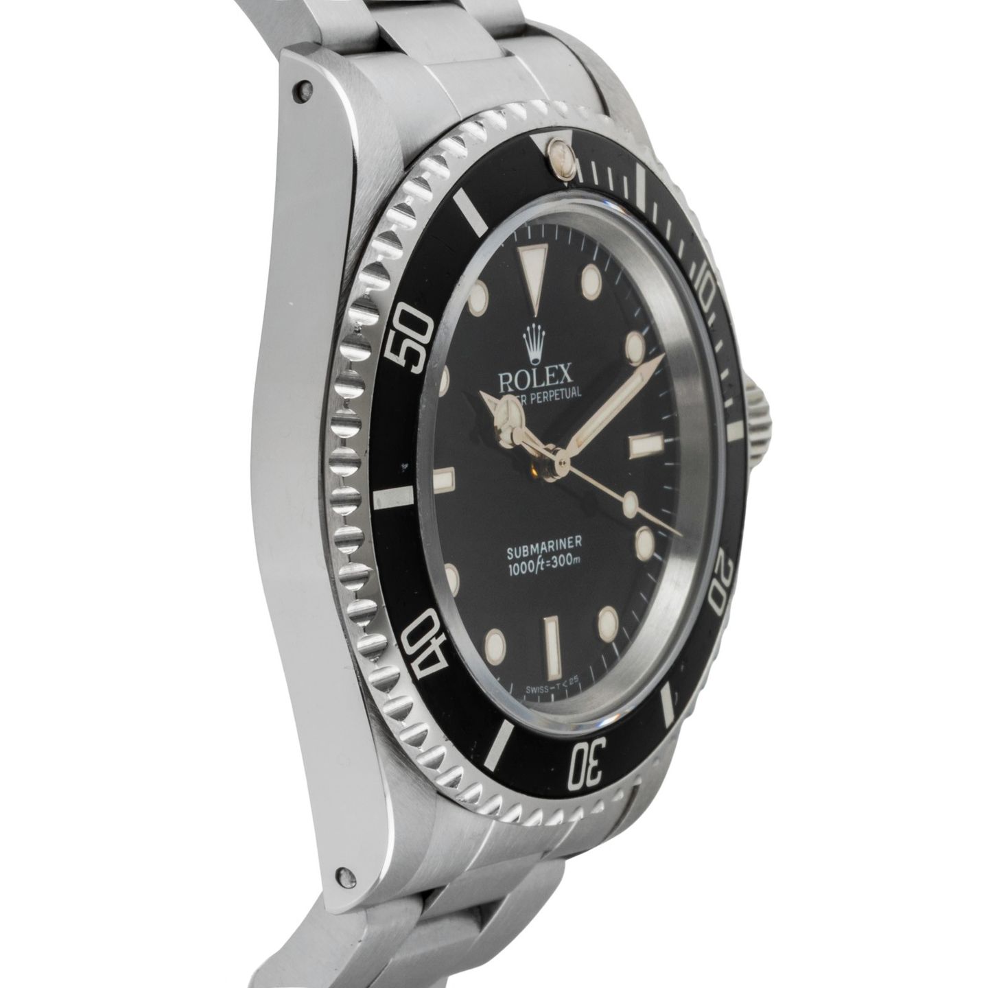Rolex Submariner No Date 14060 (1995) - Zwart wijzerplaat 40mm Staal (7/8)