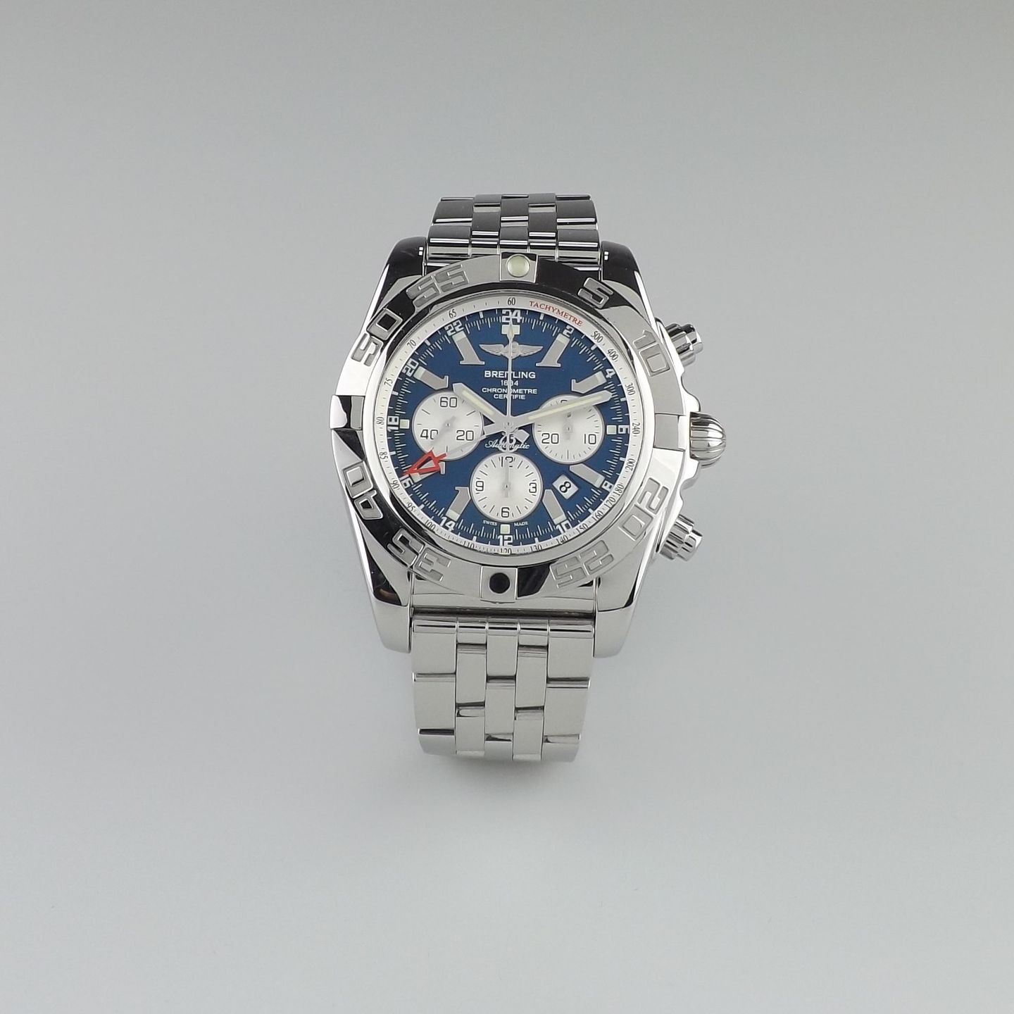 Breitling Chronomat GMT AB0410 (Unknown (random serial)) - Blue dial 47 mm Steel case (2/8)