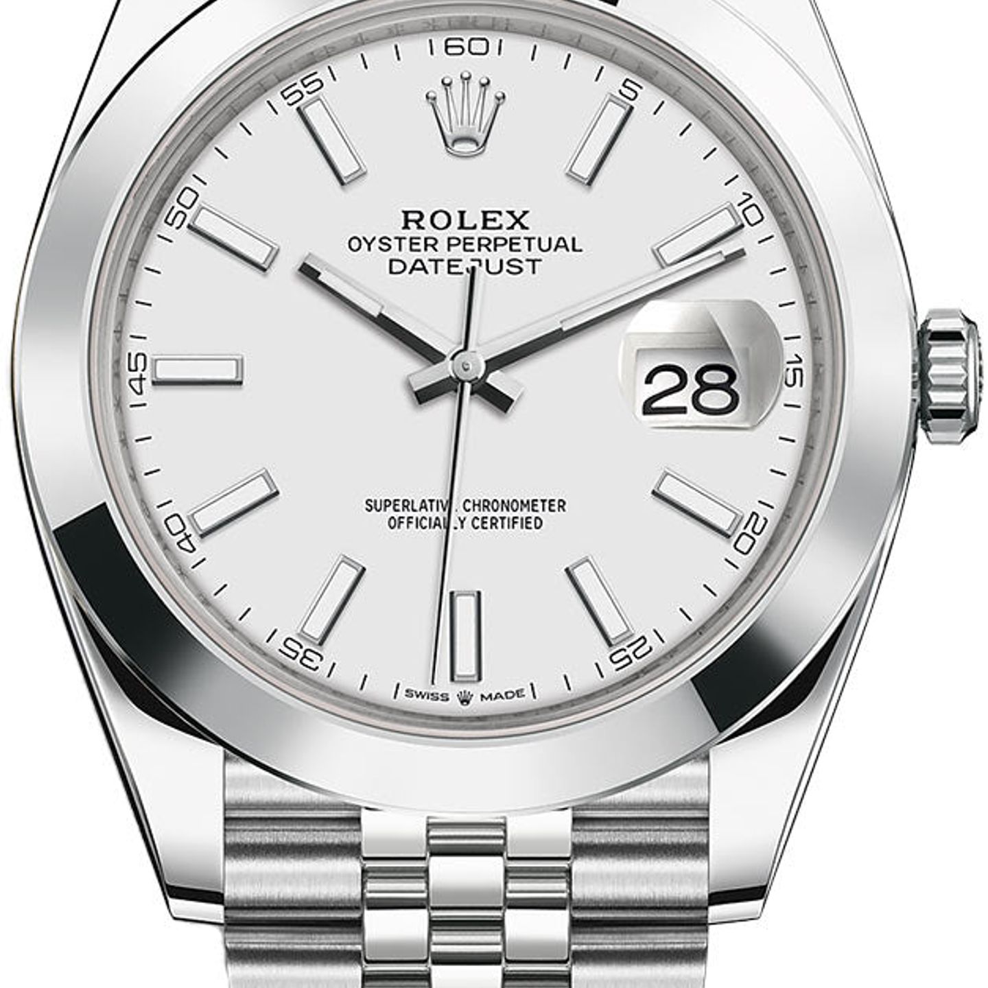 Rolex Datejust 41 126300 (2024) - White dial 41 mm Steel case (1/1)