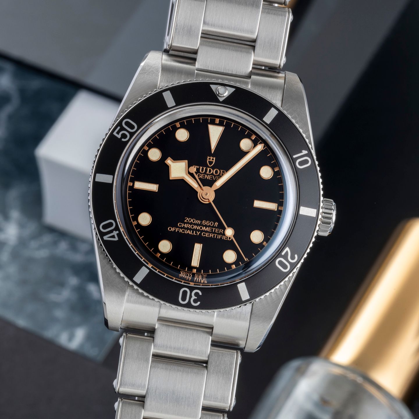 Tudor Black Bay 54 79000N (Onbekend (willekeurig serienummer)) - Zwart wijzerplaat 37mm Staal (3/8)