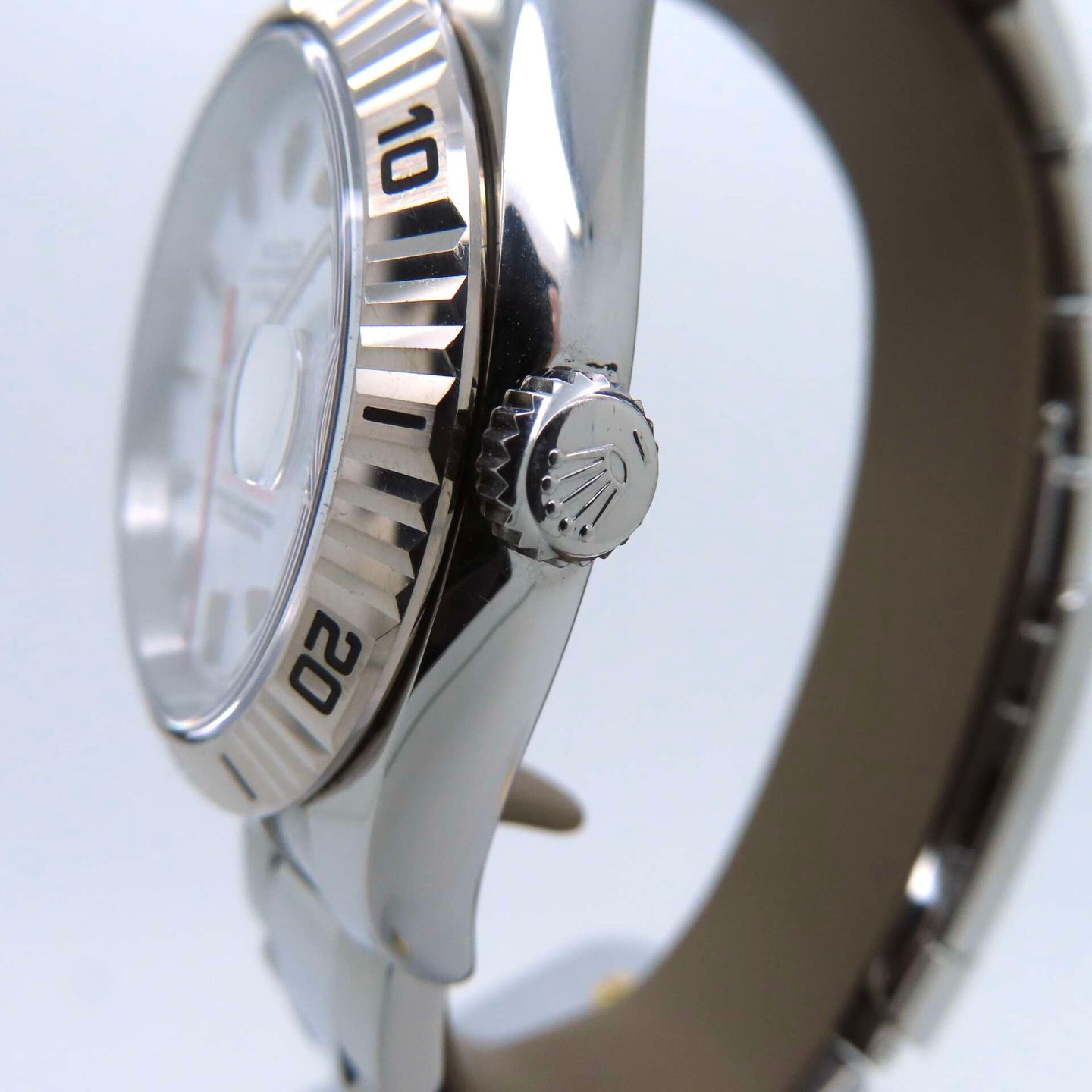 Rolex Datejust Turn-O-Graph 116264 (2008) - Wit wijzerplaat 36mm Staal (2/8)