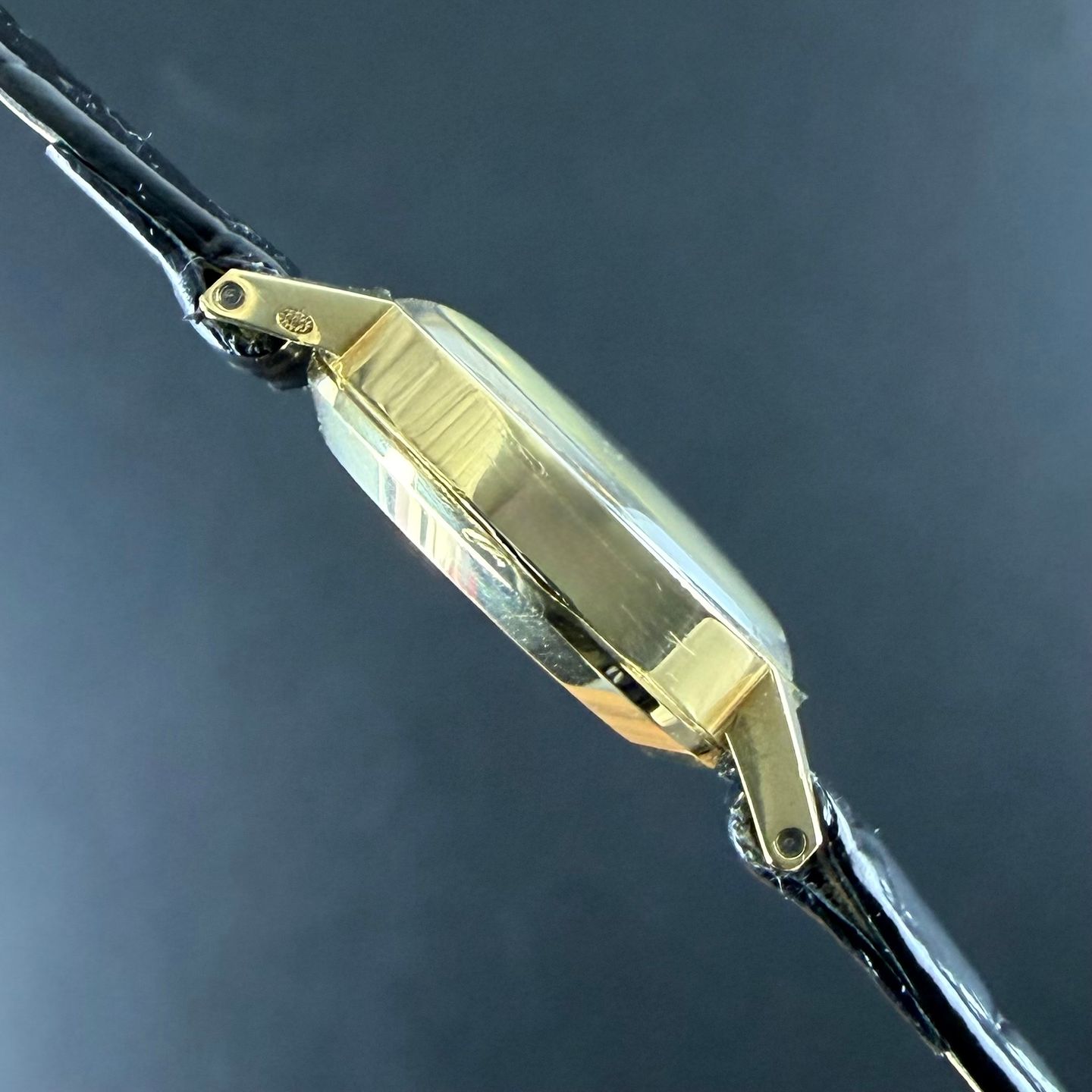 Omega Genève 511.297 (1969) - Gold dial 20 mm Yellow Gold case (6/8)