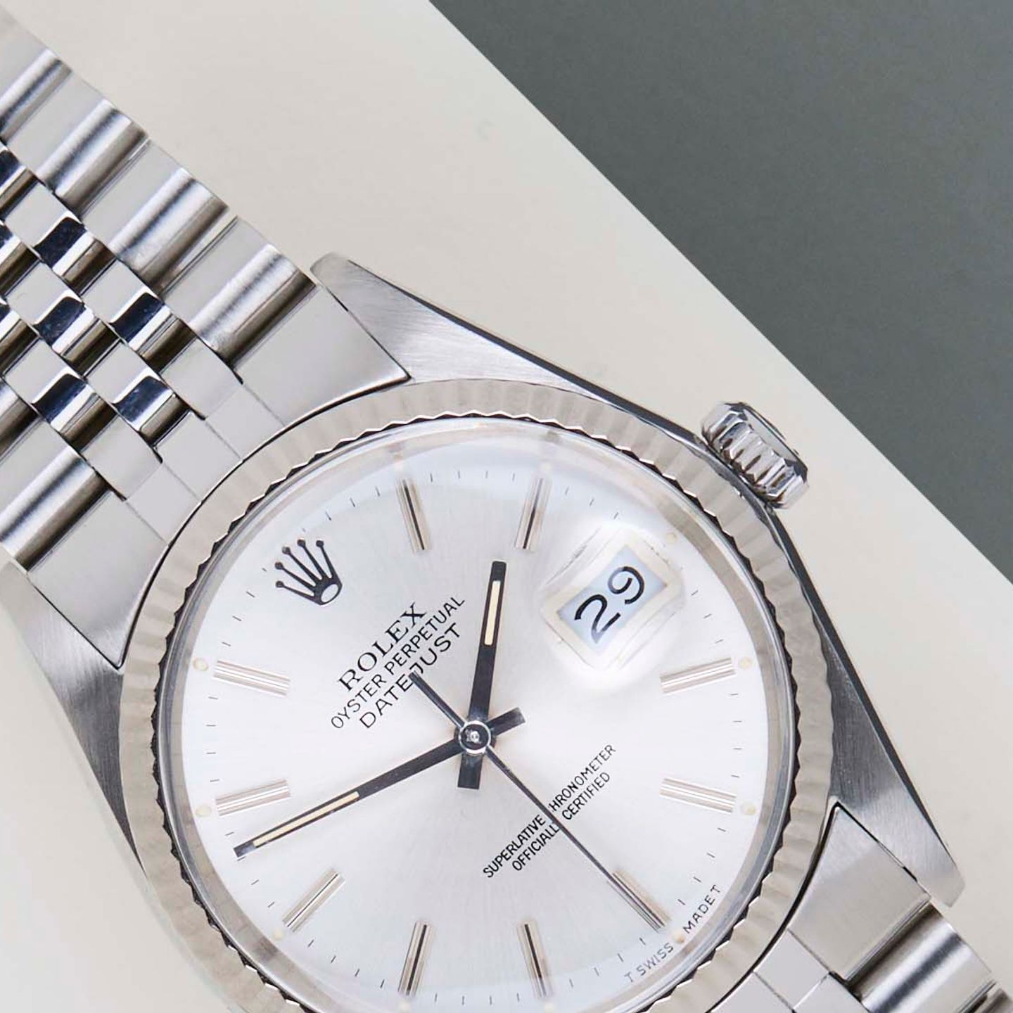 Rolex Datejust 36 16014 (1988) - 36 mm Steel case (3/8)