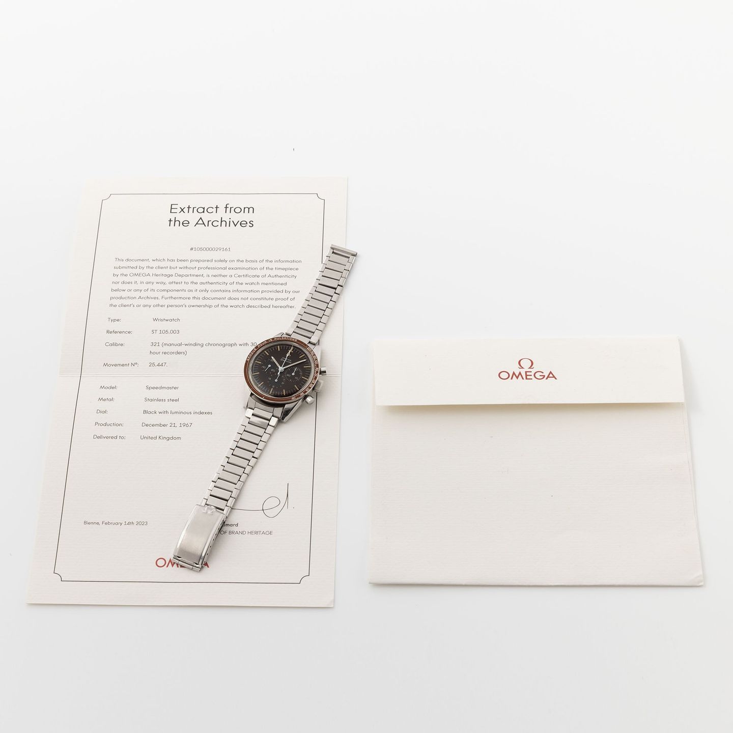 Omega Speedmaster Professional Moonwatch 105.003 (1967) - 42mm Staal (2/8)
