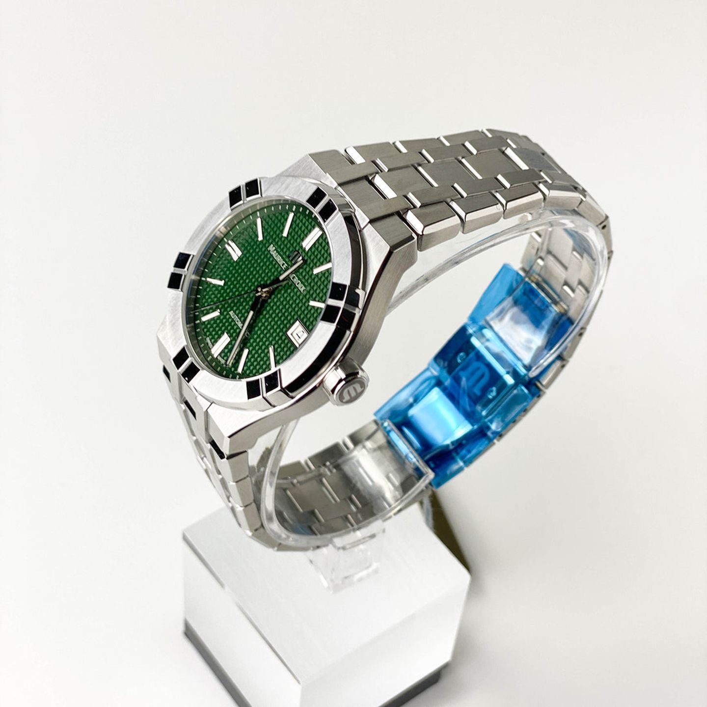 Maurice Lacroix Aikon AI6007-SS002-630-1 (2023) - Groen wijzerplaat 39mm Staal (4/5)