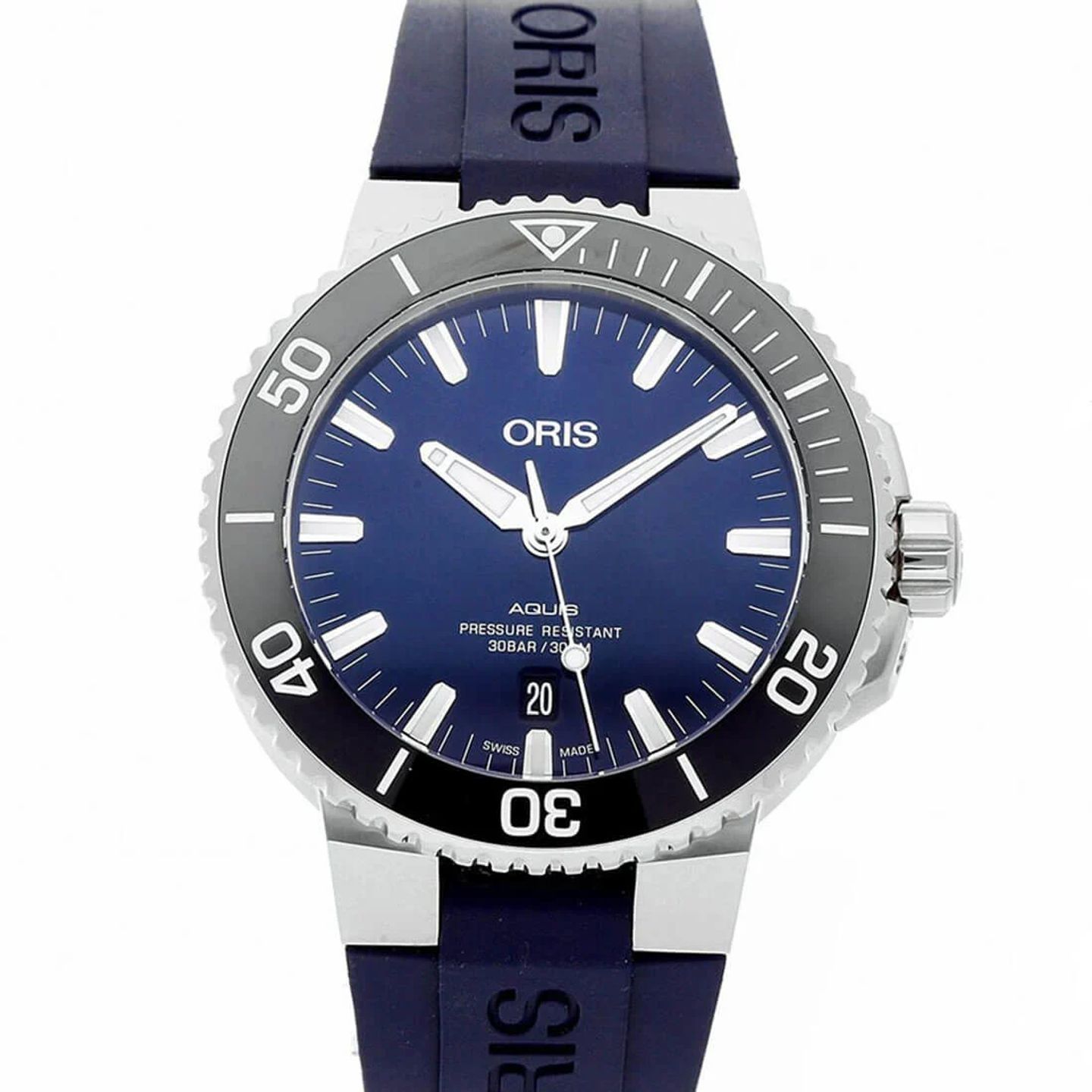 Oris Aquis Date 01 733 7730 4135-07 4 24 65EB (2023) - Blue dial 44 mm Steel case (1/3)