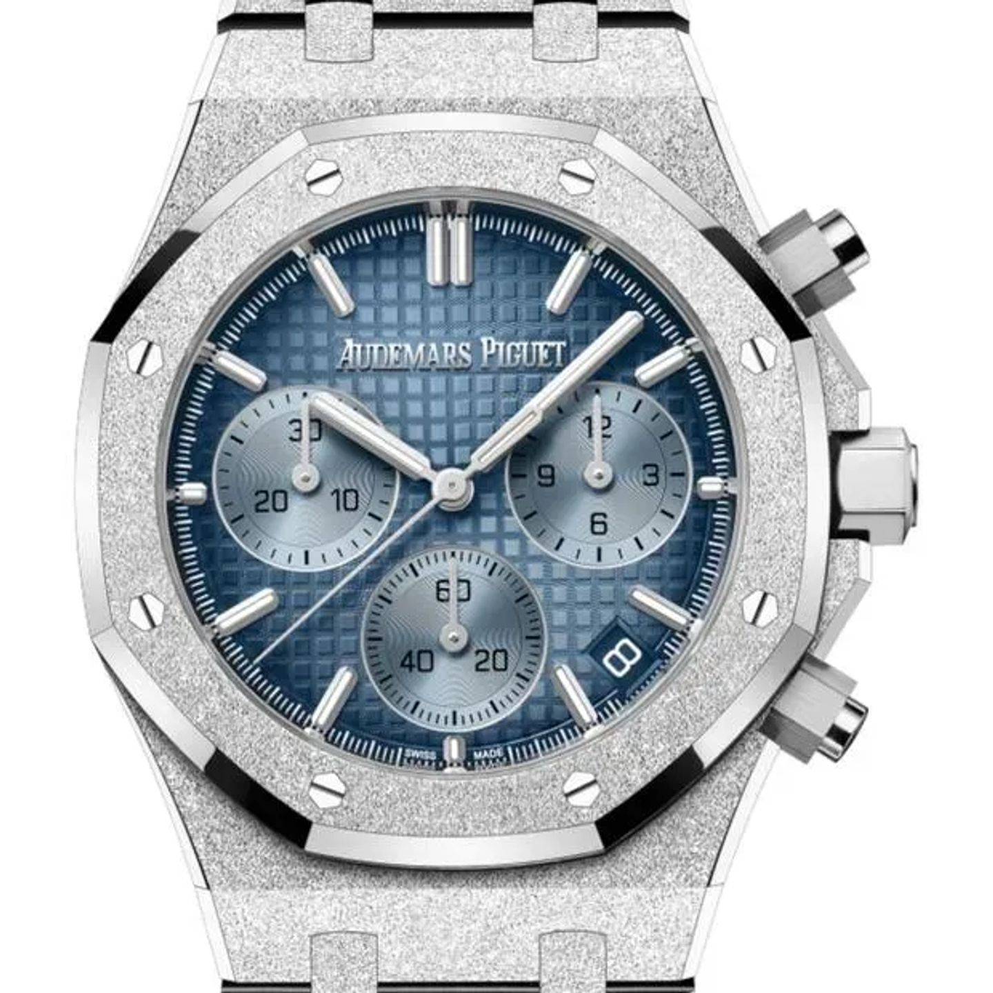 Audemars Piguet Royal Oak Chronograph 26240BC.GG.1324BC.02 (2024) - Blue dial 41 mm White Gold case (4/6)