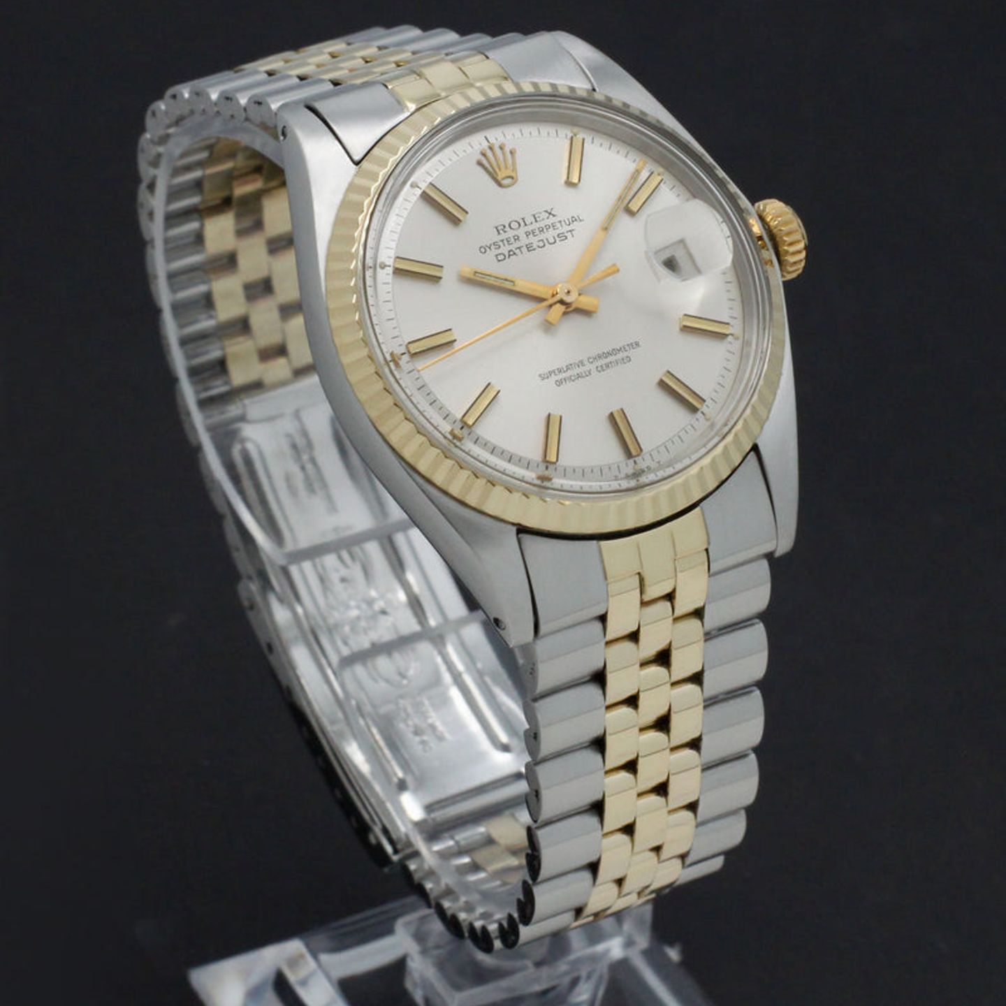 Rolex Datejust 1601 (1972) - Silver dial 36 mm Gold/Steel case (4/7)